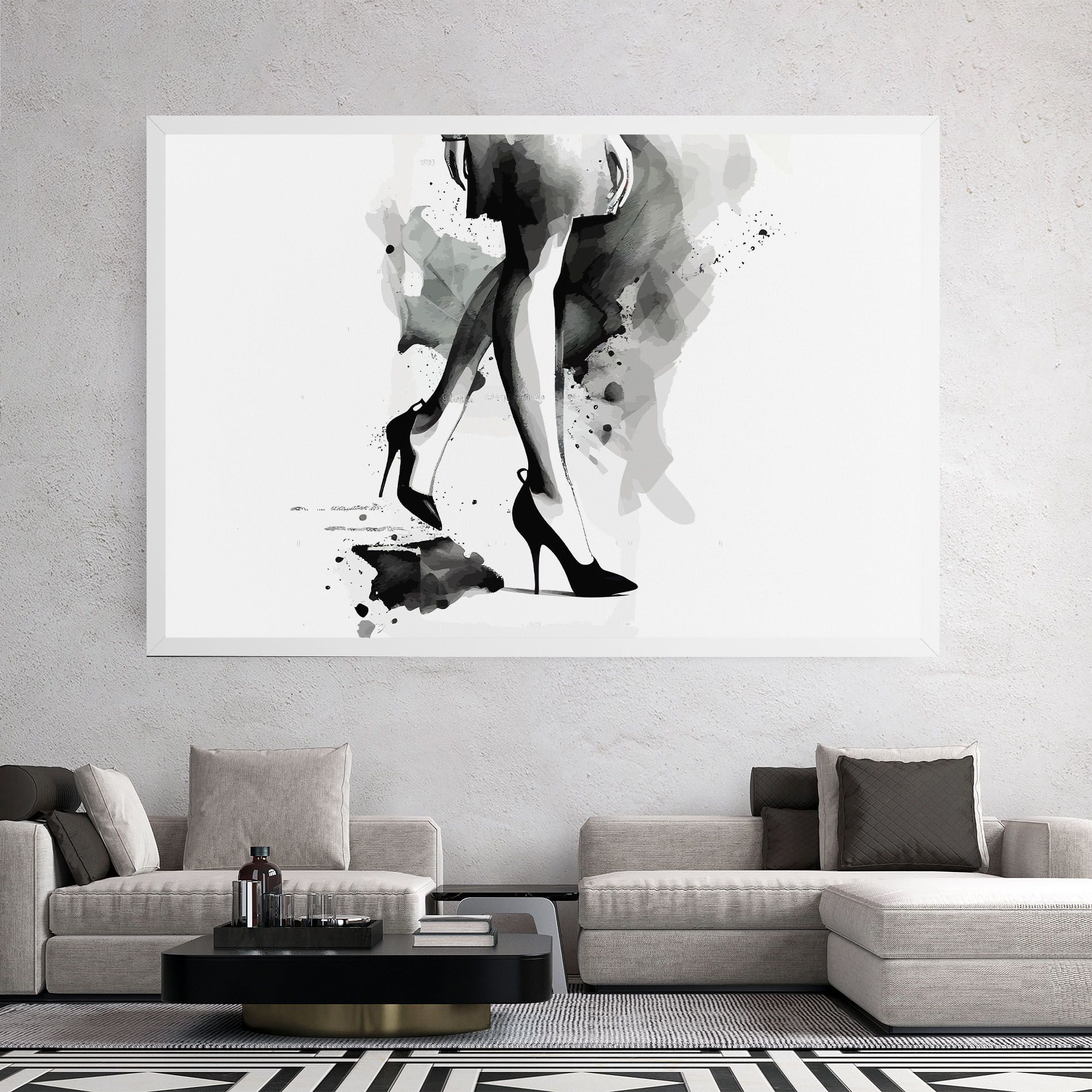 Watercolor Shoes mockup 2