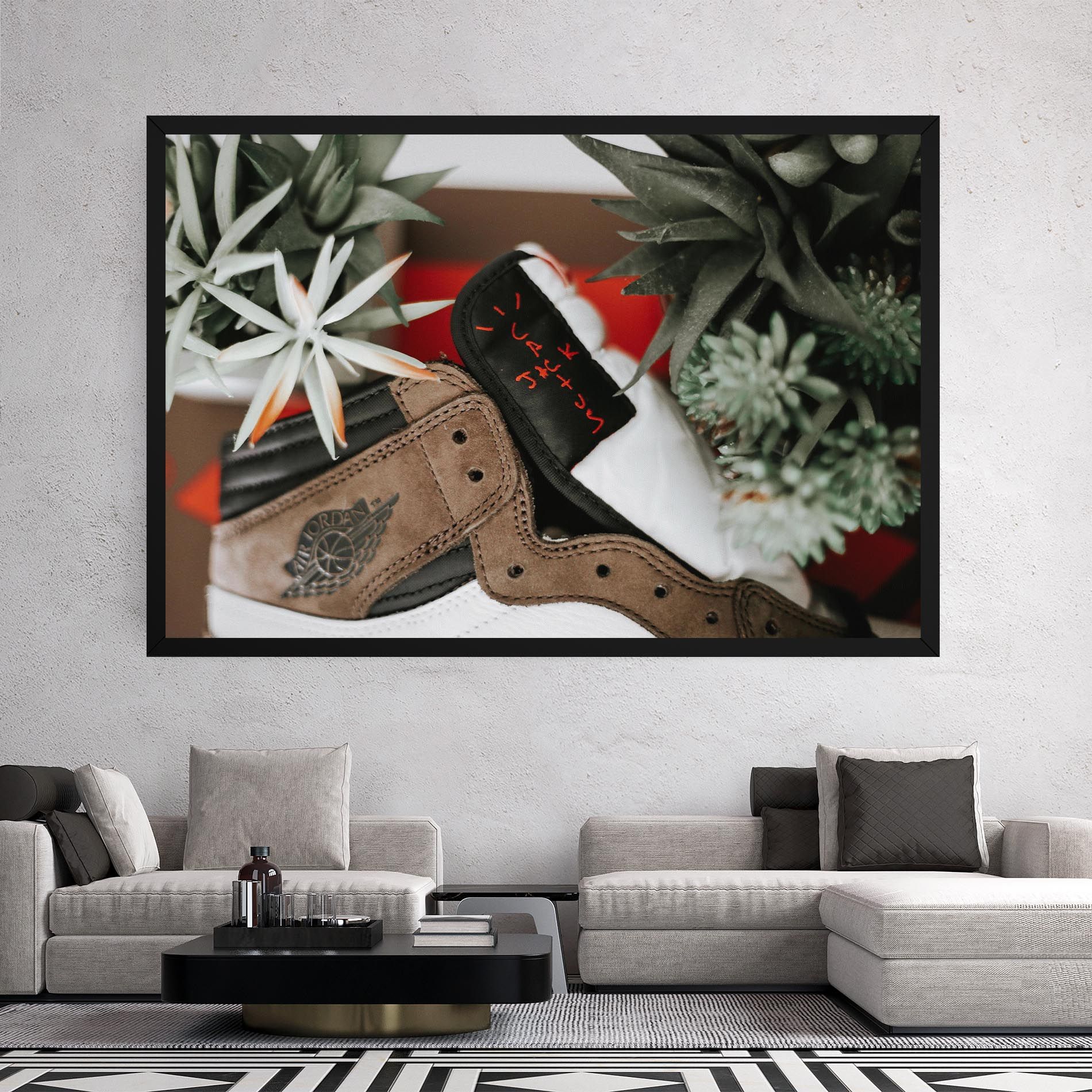 Brown Air Jordan mockup 2