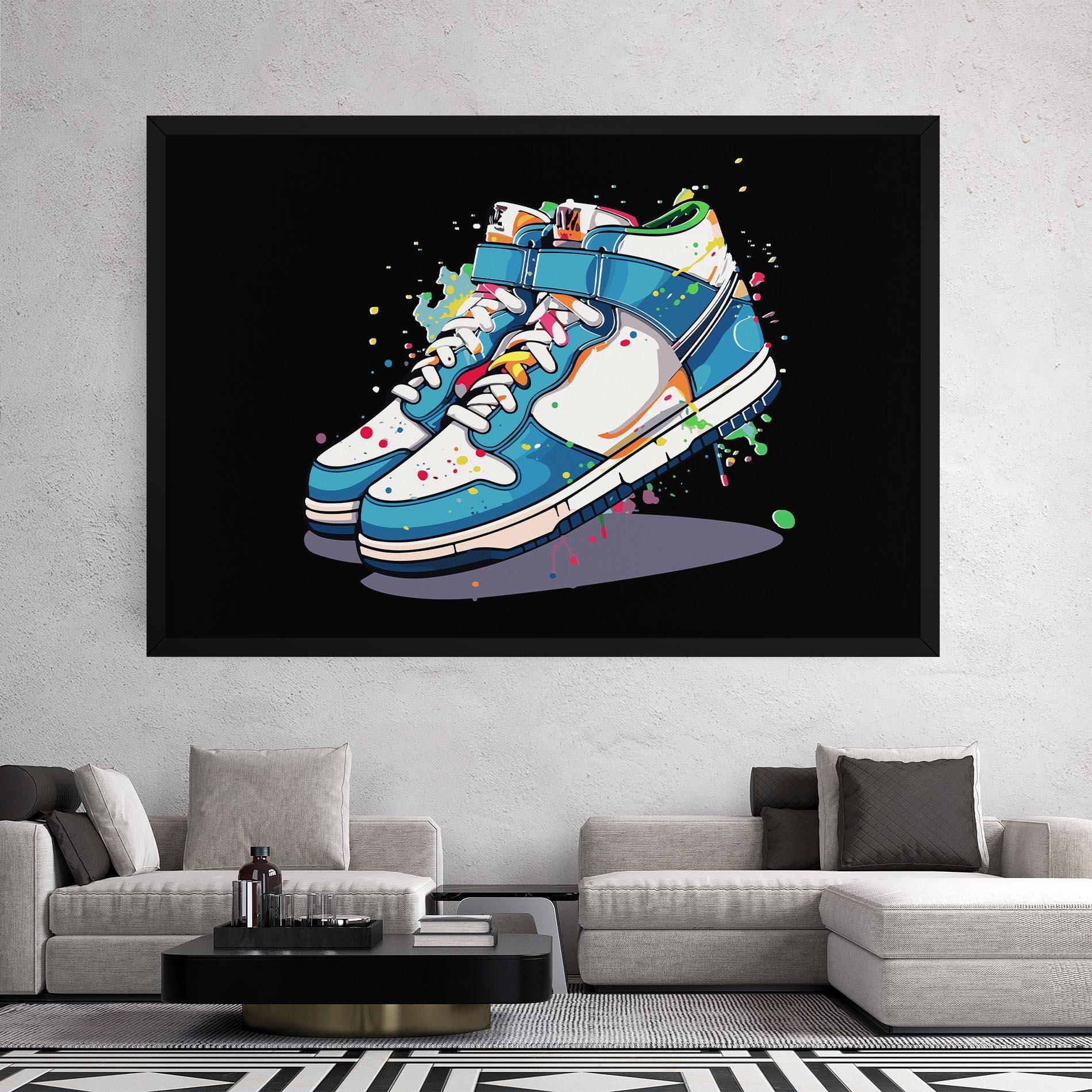 Картина на платно Shoes Splash Color mockup 2