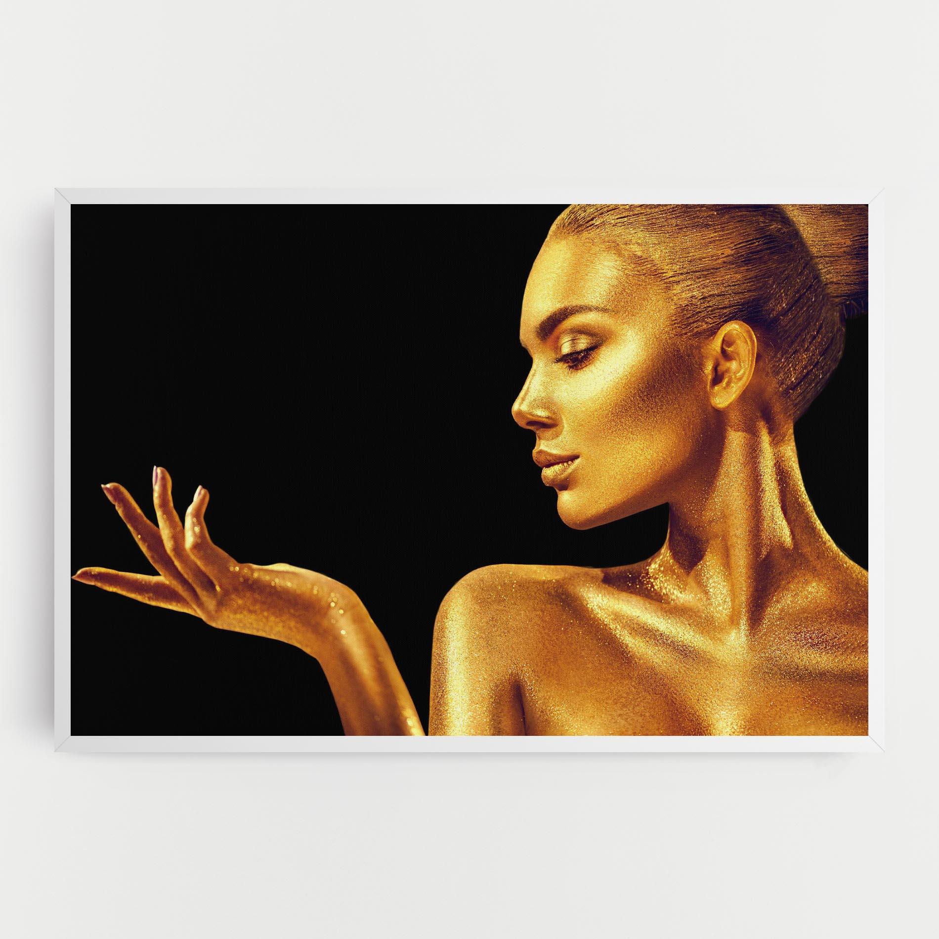 Картина на платно Golden Glamour mockup 0