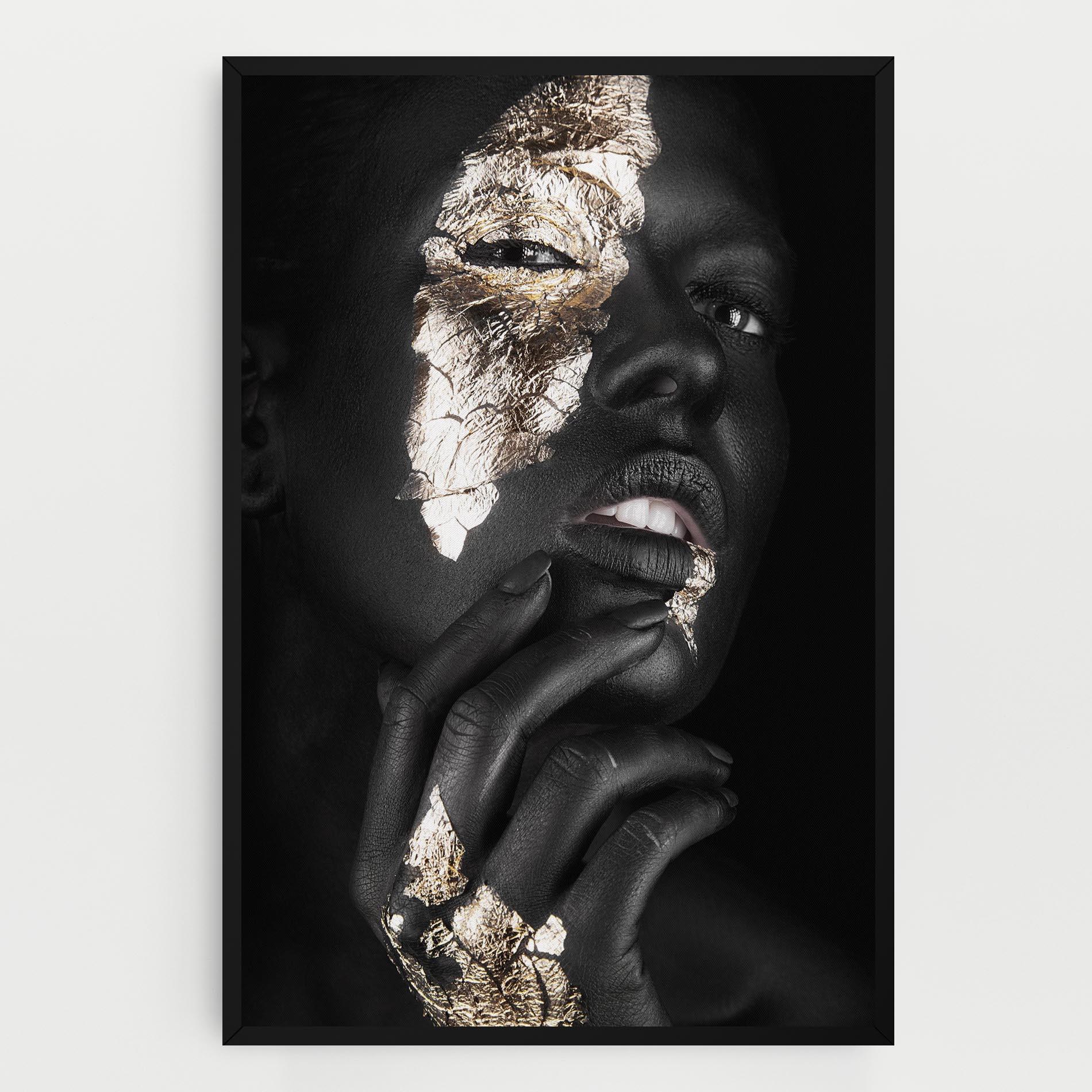 Картина на платно Golden Posture mockup 0