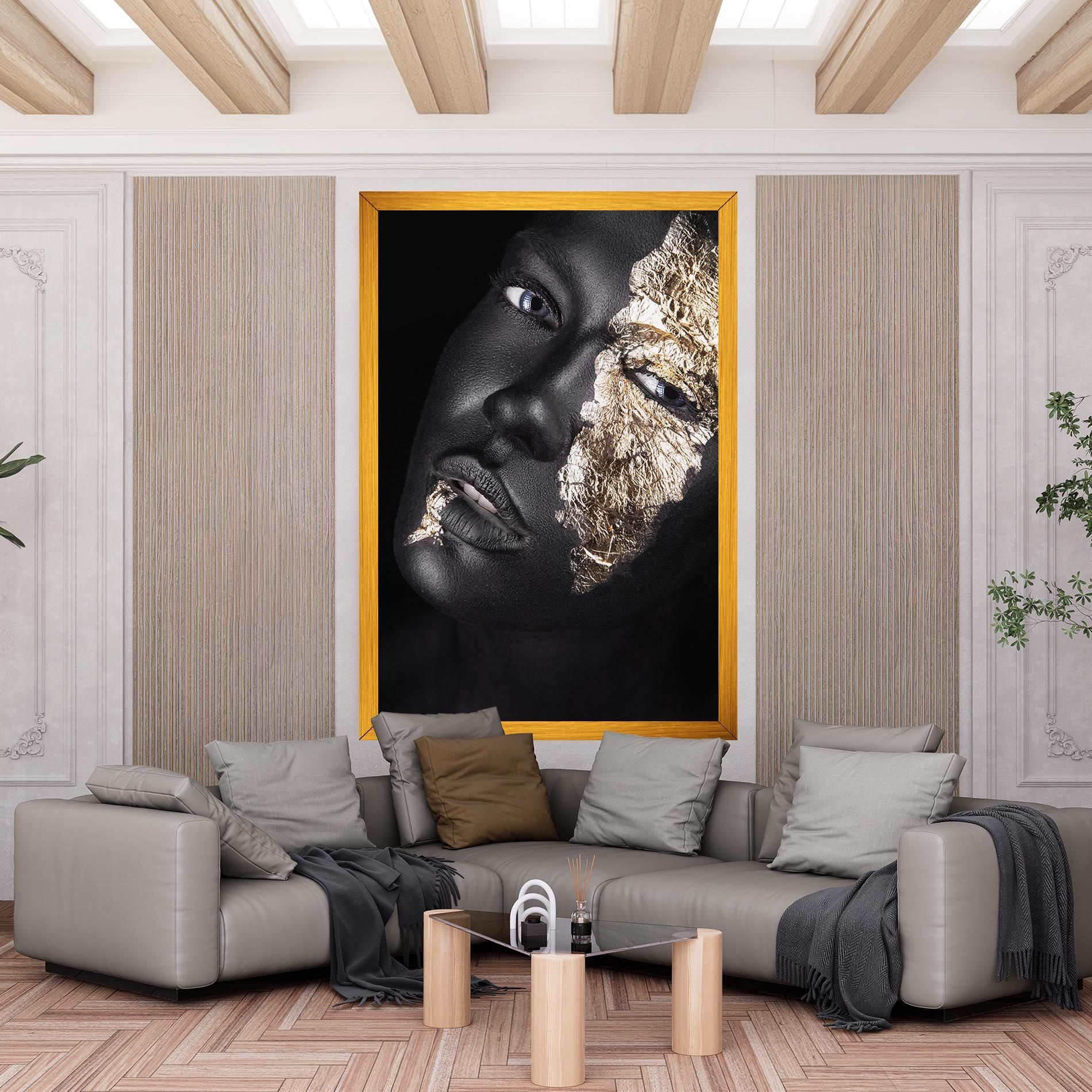 Grey Gold Makeup mockup 6