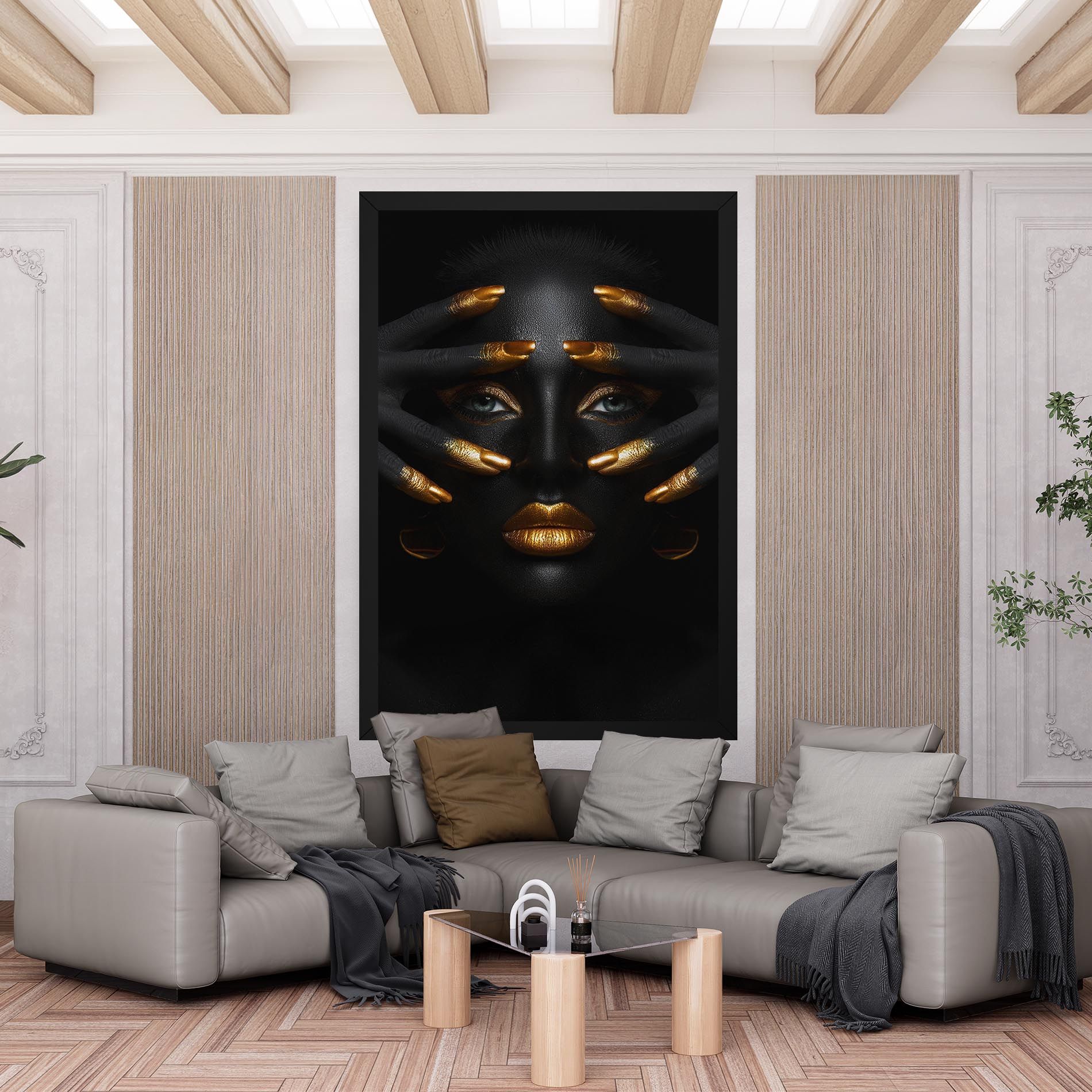 Gold Fingertips Art mockup 6