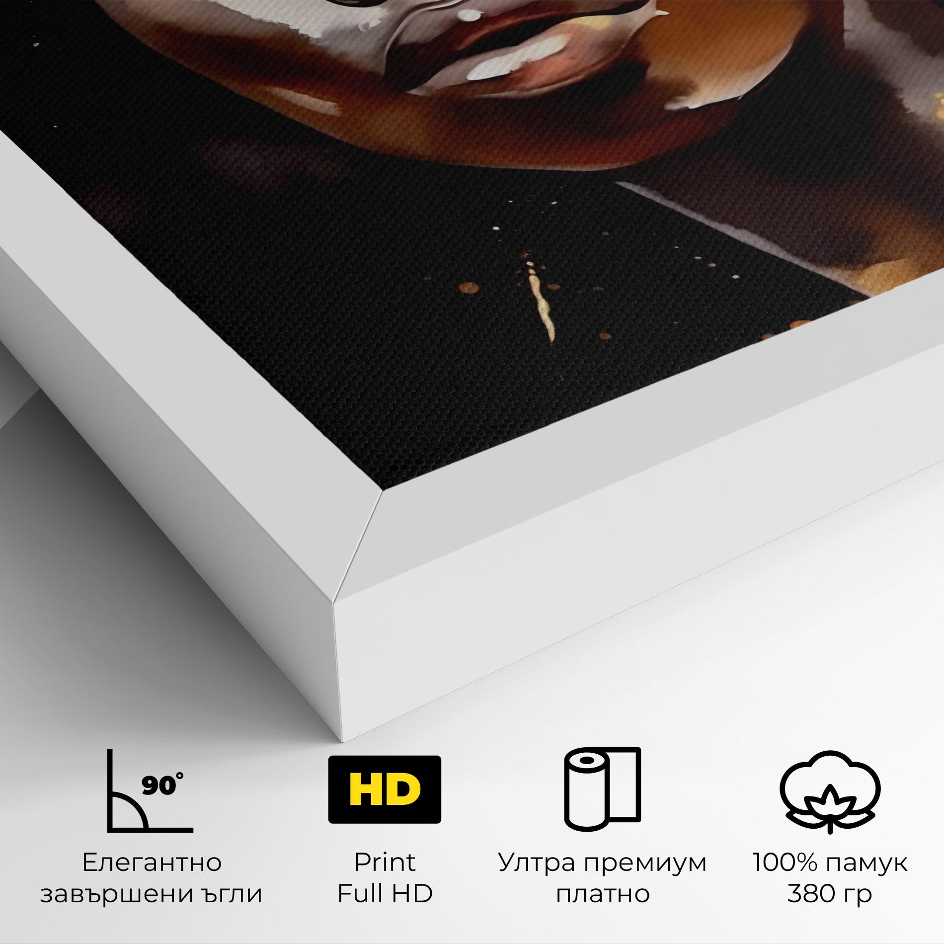 Картина на платно Abstract Gold Woman mockup 4