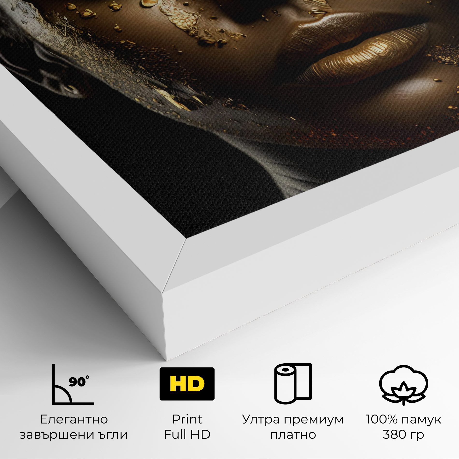 Attractive Gold Woman mockup 4