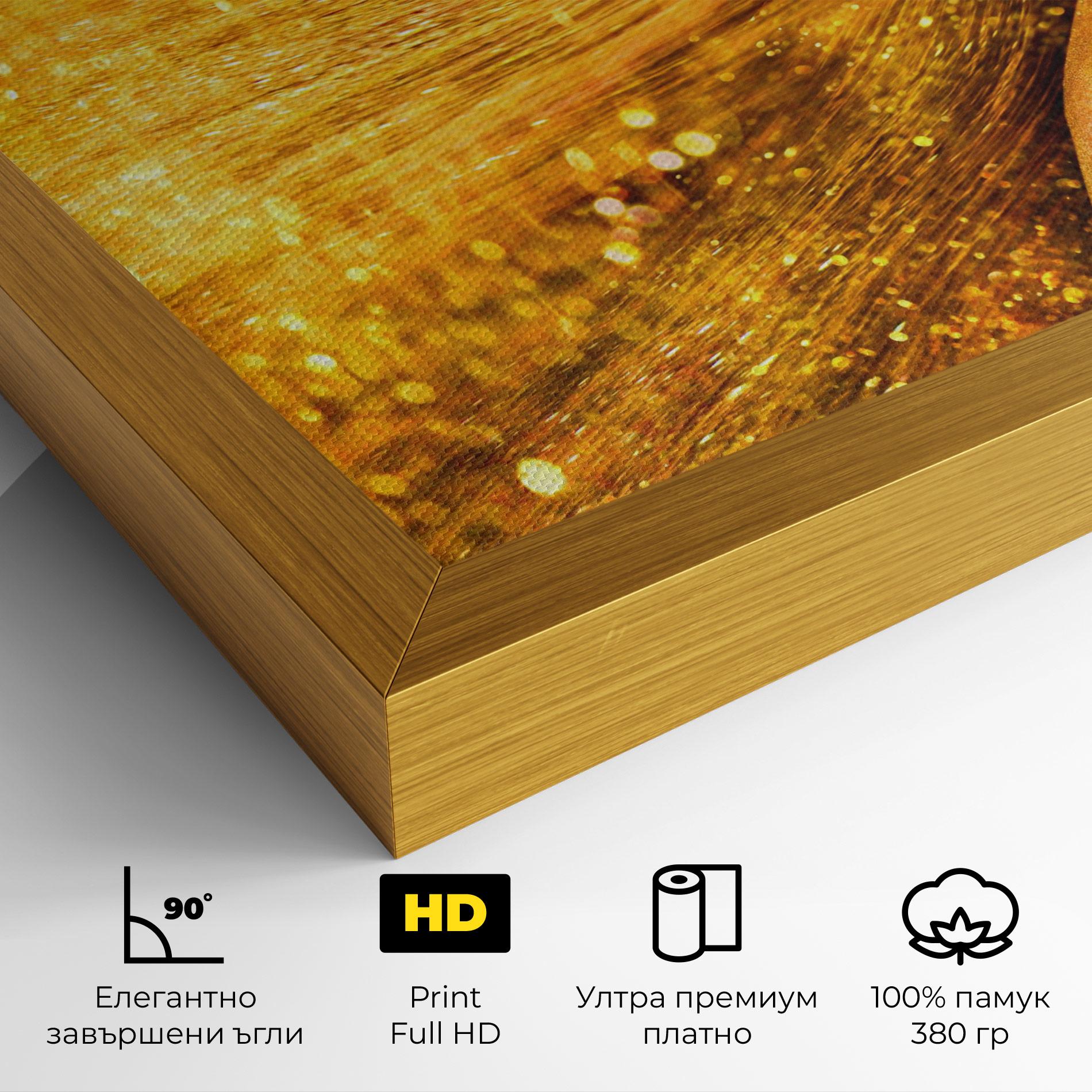 Картина на платно Golden Girl mockup 4