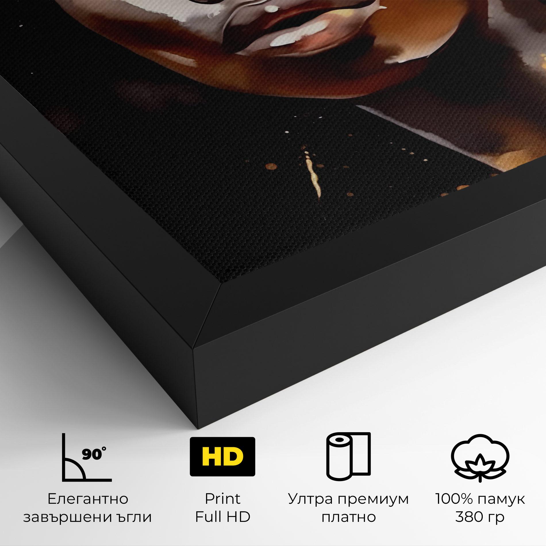 Картина на платно Abstract Gold Woman mockup 4