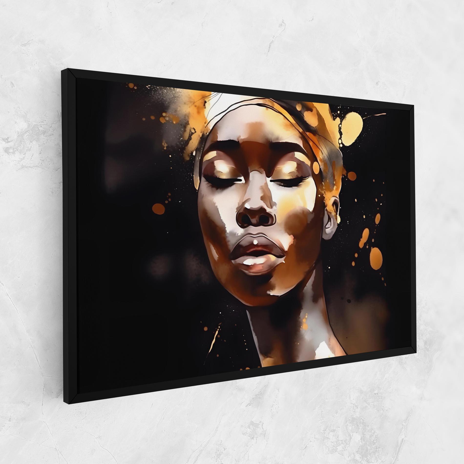 Картина на платно Abstract Gold Woman mockup 1