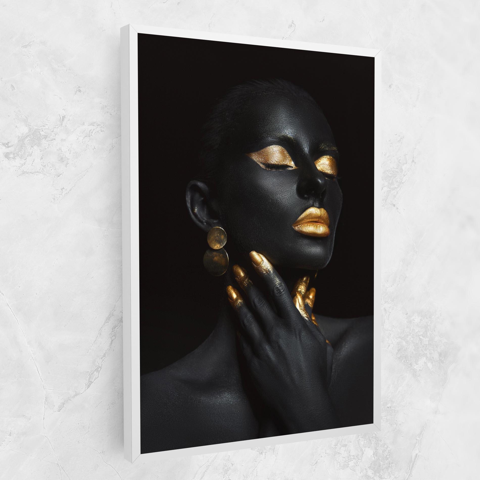 Картина на платно Eyelids Gold Makeup mockup 1