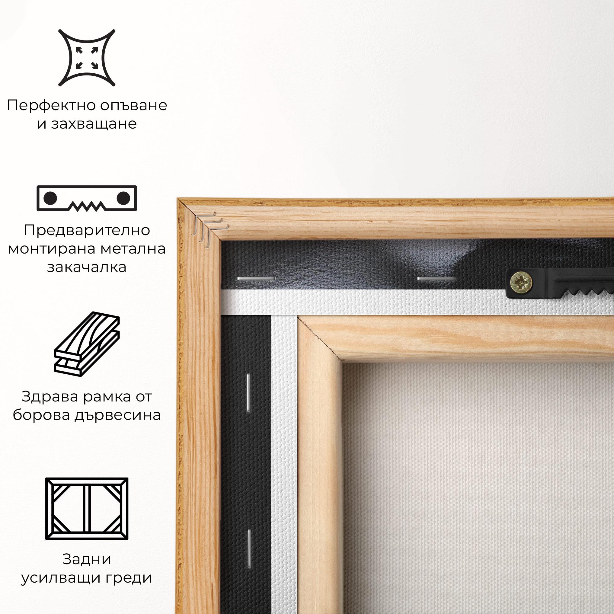 Картина на платно Gold Small Hand mockup 5