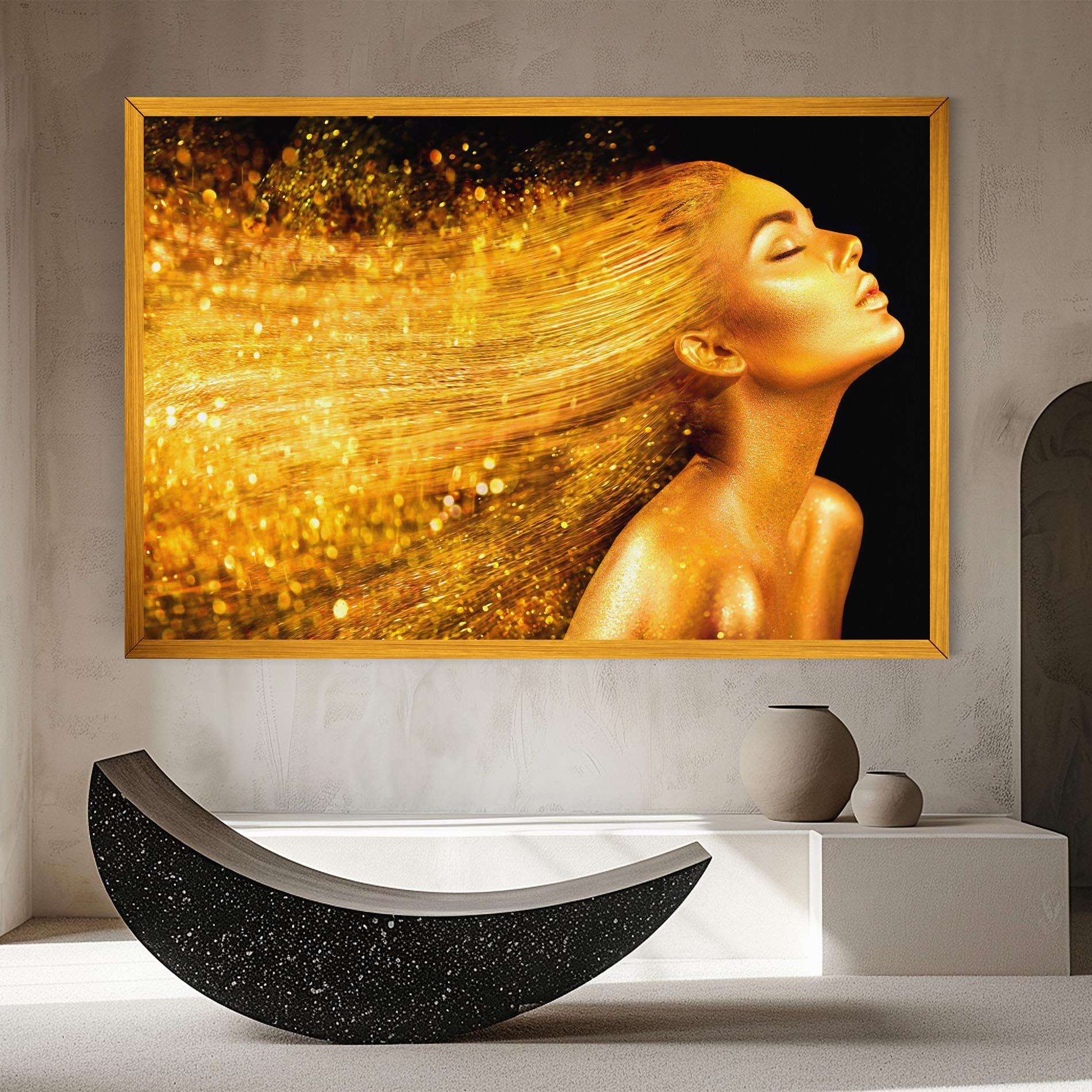 Картина на платно Golden Girl mockup 8