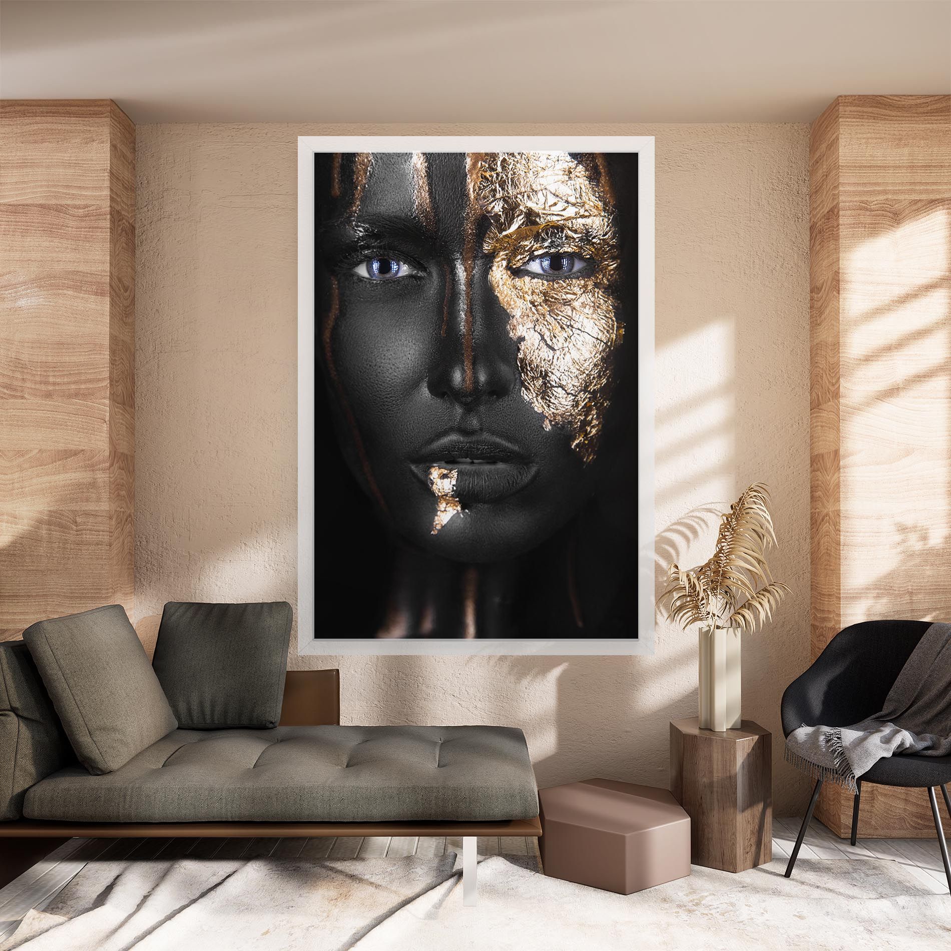 Golden Face mockup 8