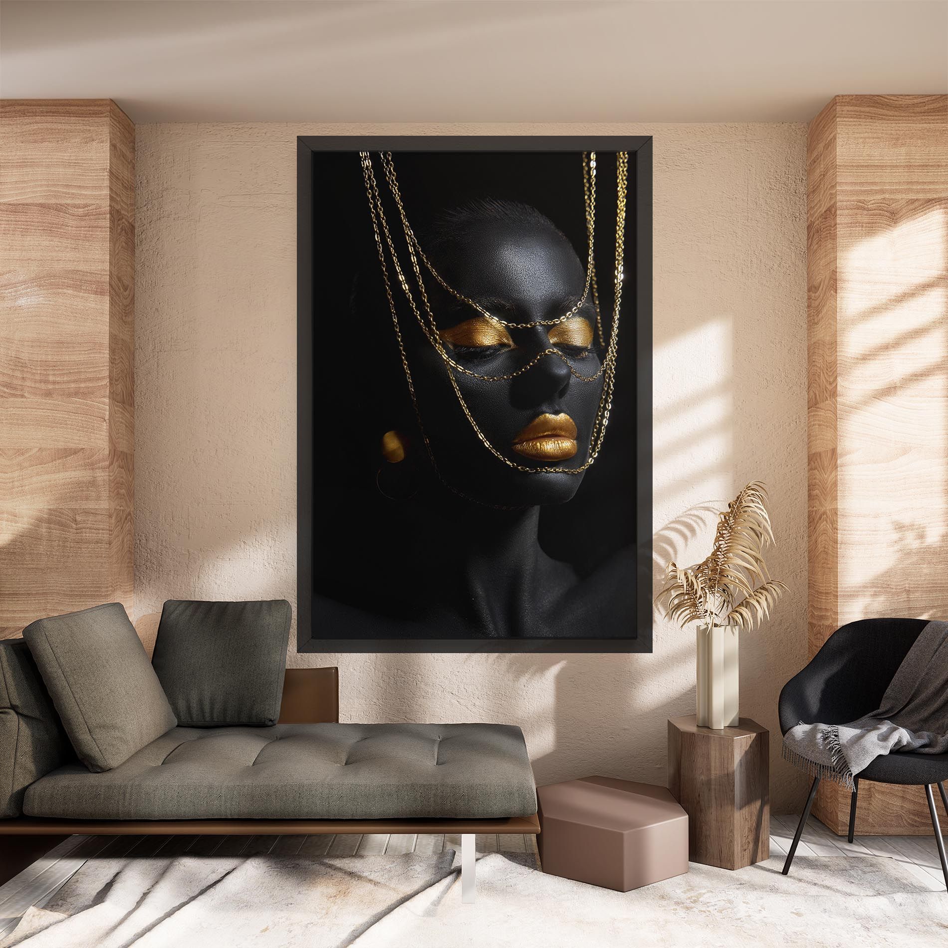 Gold Chain Girl mockup 8