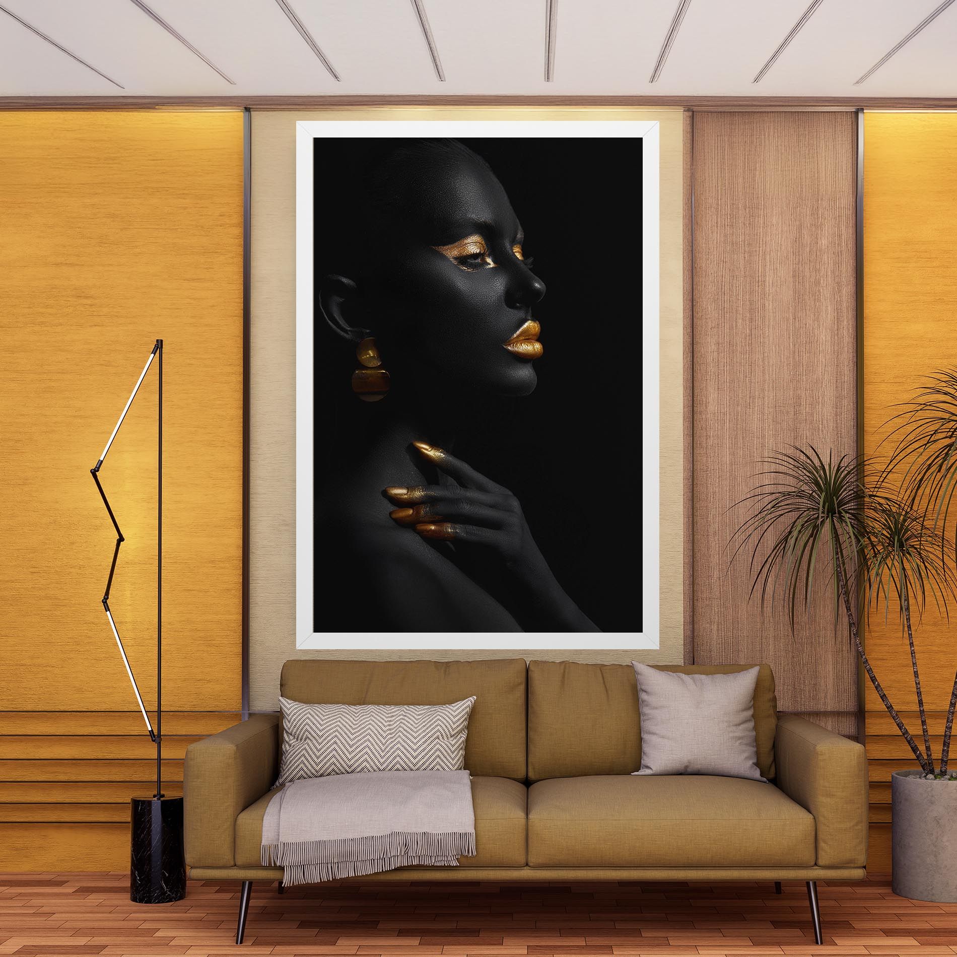 Lips Gold Eyelids mockup 9