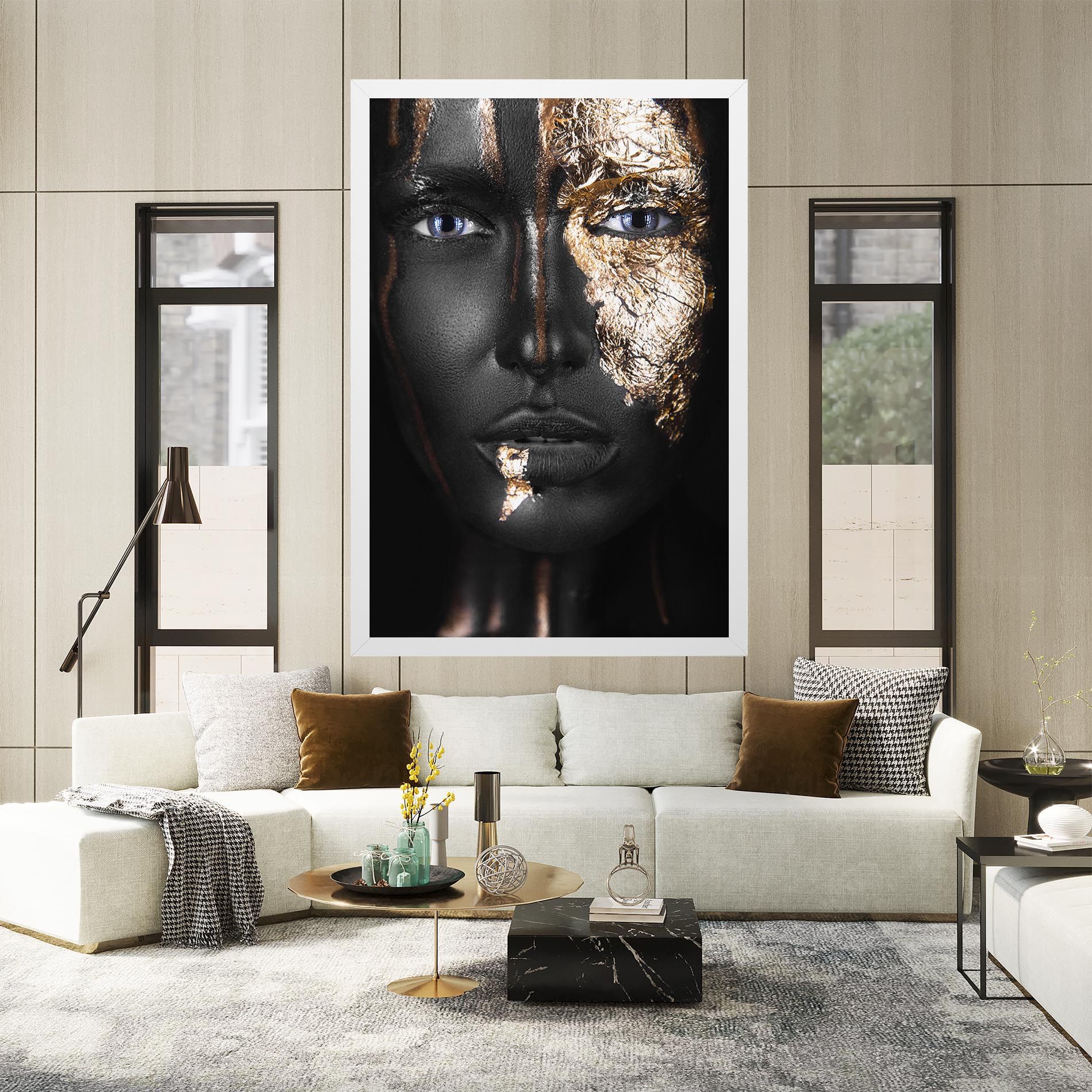 Golden Face mockup 2