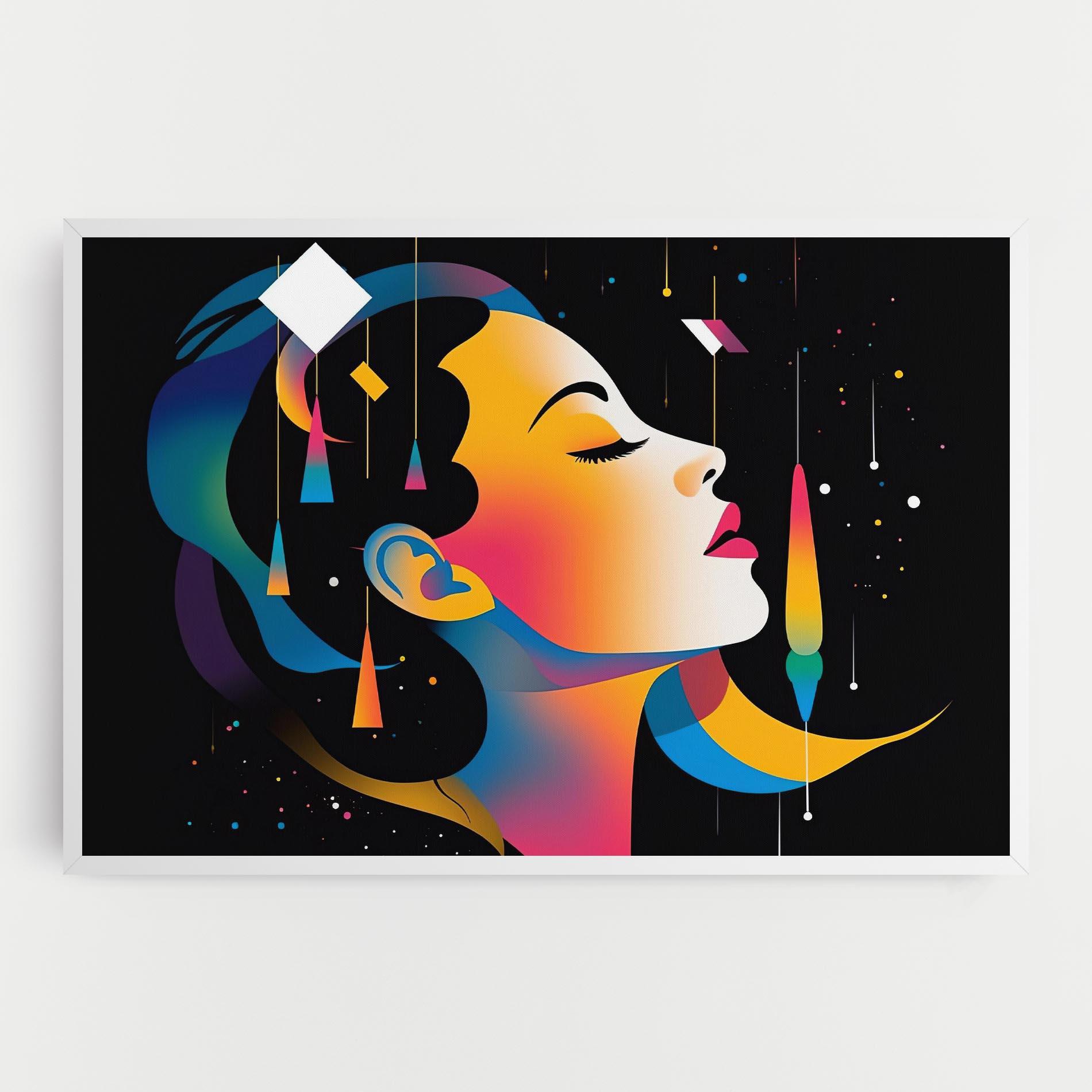 Картина на платно Dreamy Night Female mockup 0