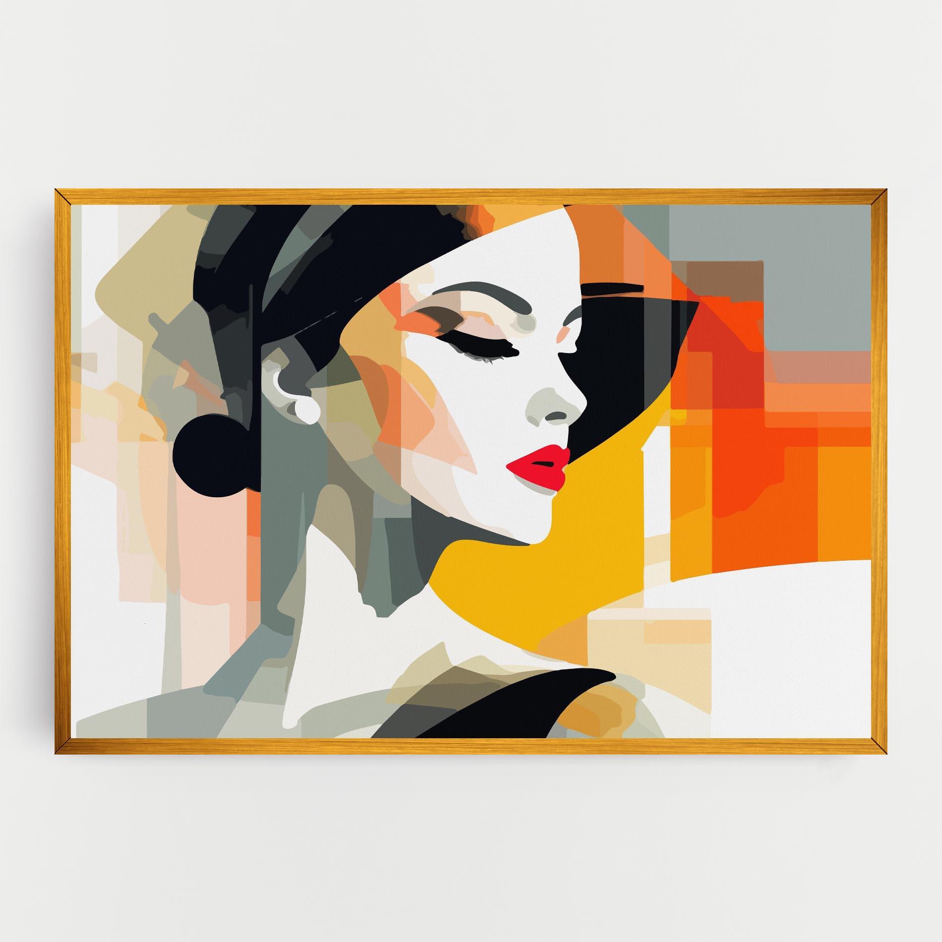 Картина на платно Art Woman View mockup 0