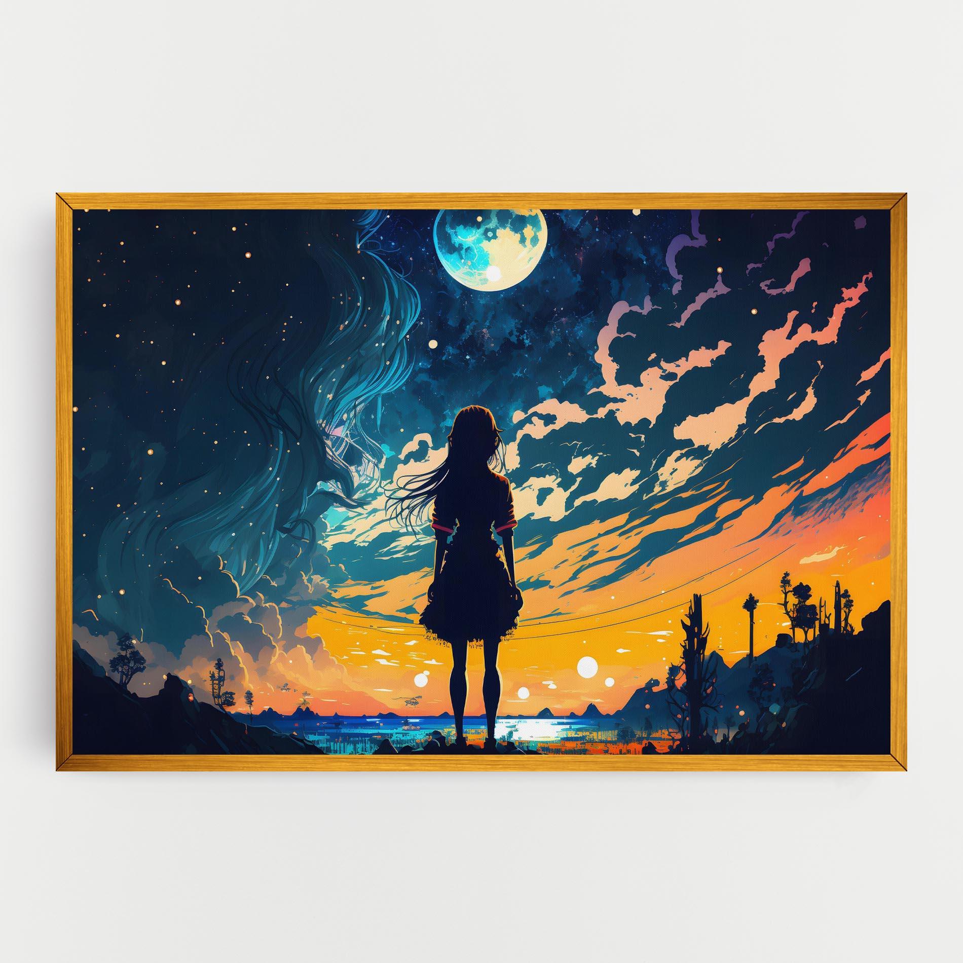 Картина на платно Mystical Woman Fairytale mockup 0