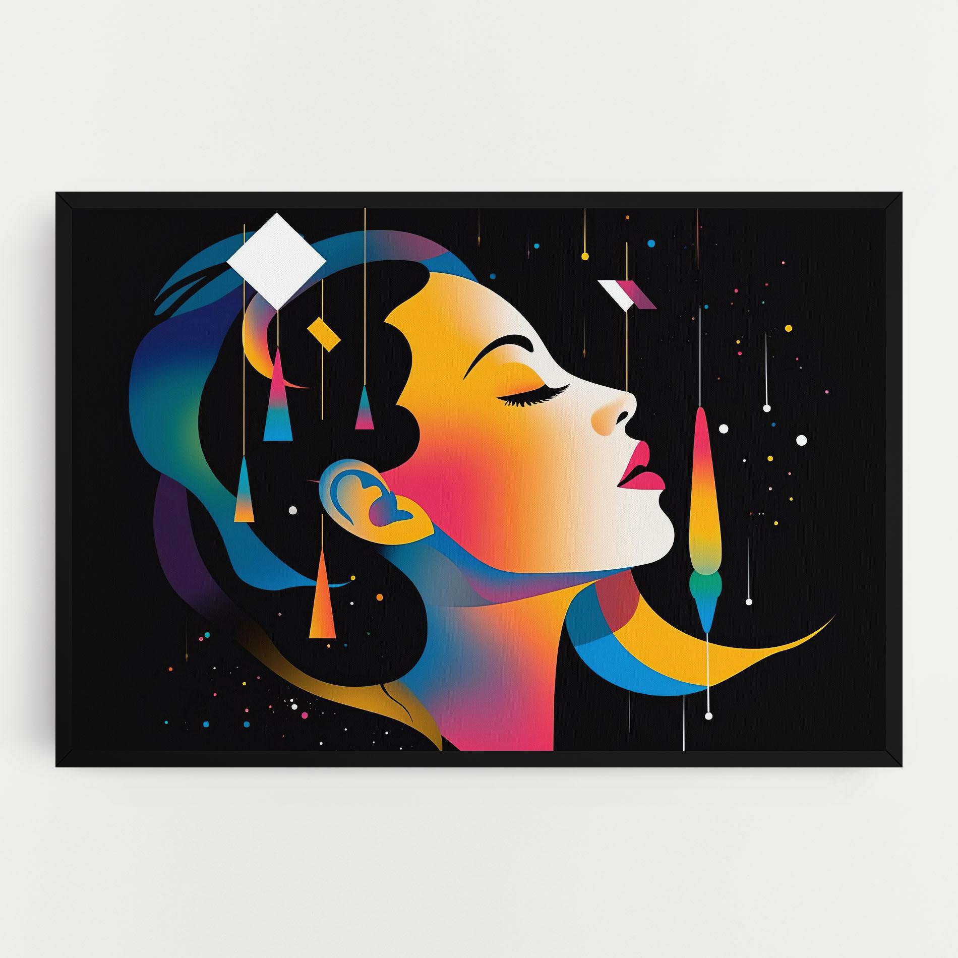 Картина на платно Dreamy Night Female mockup 0