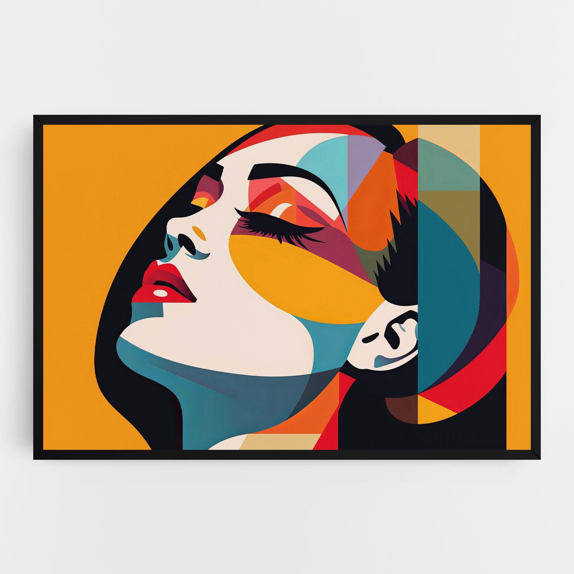 Картина на платно Dreamy Yellow Female mockup 0