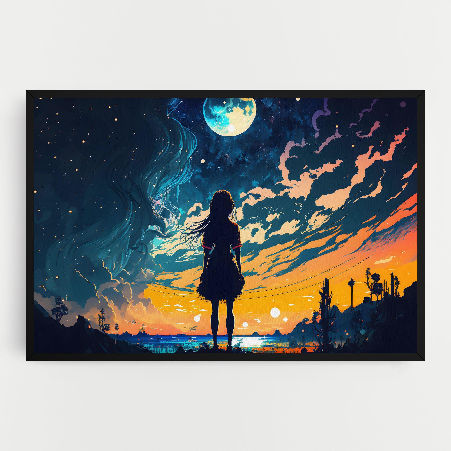 Картина на платно Mystical Woman Fairytale mockup 0