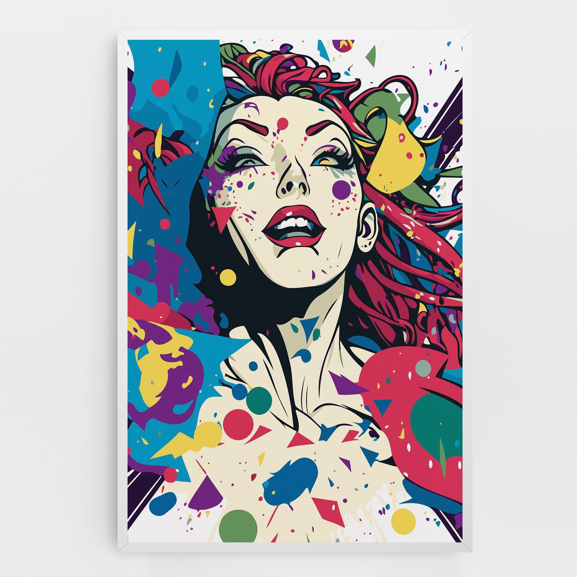 Картина на платно Fictional Woman mockup 0