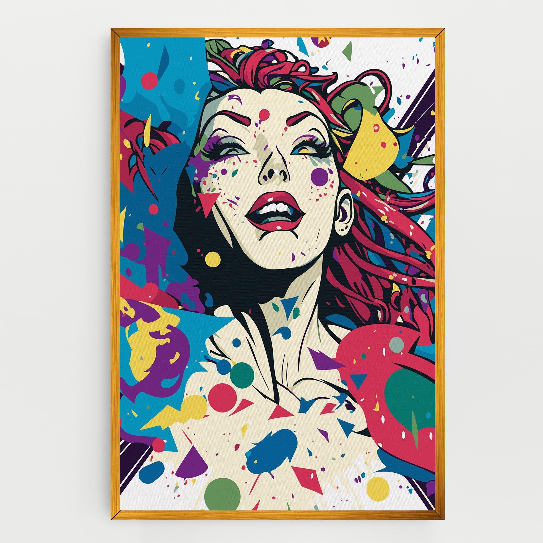 Картина на платно Fictional Woman mockup 0