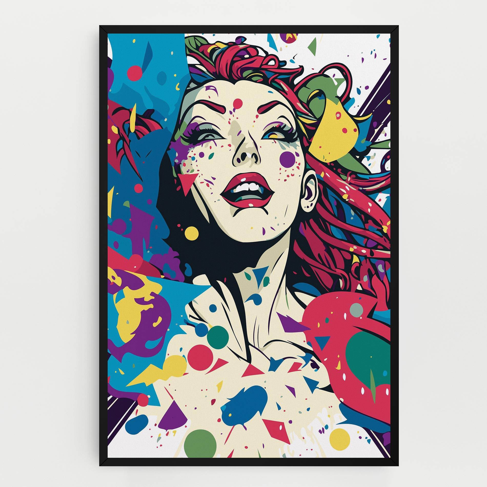 Картина на платно Fictional Woman mockup 0