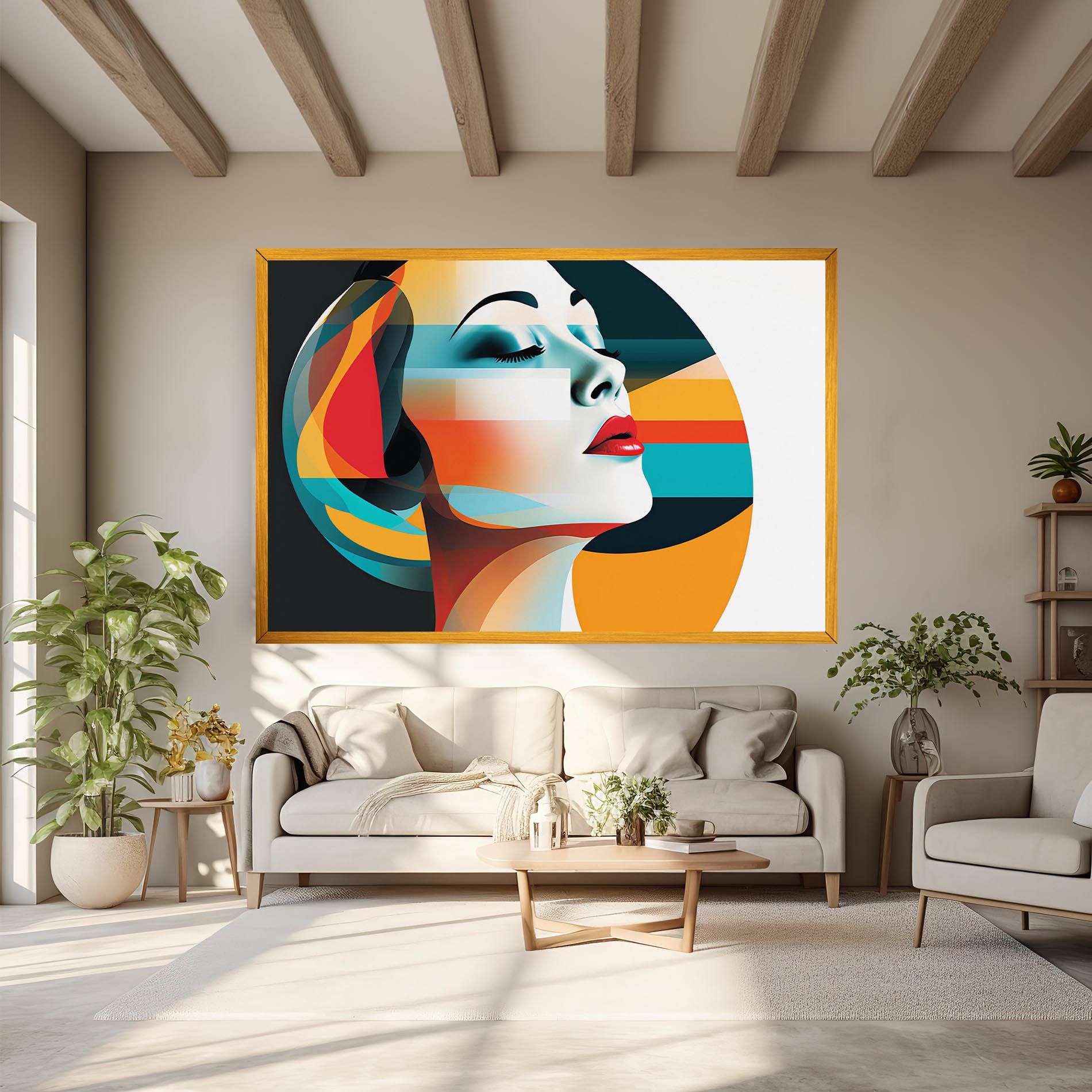 Blue Abstract Makeup mockup 6