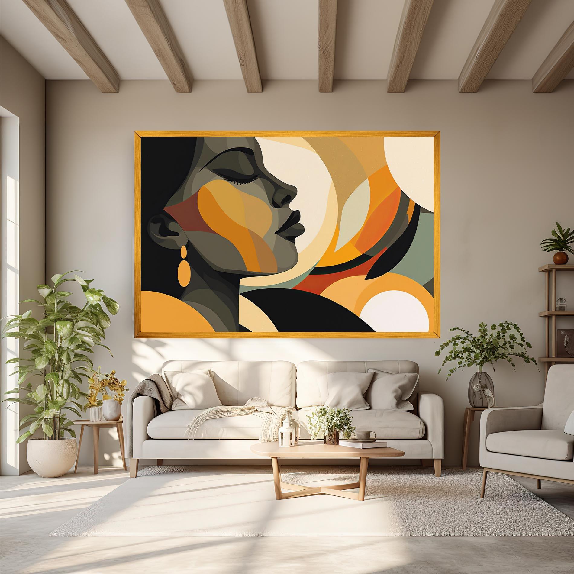 Картина на платно Dreamy Graphic Girl mockup 6