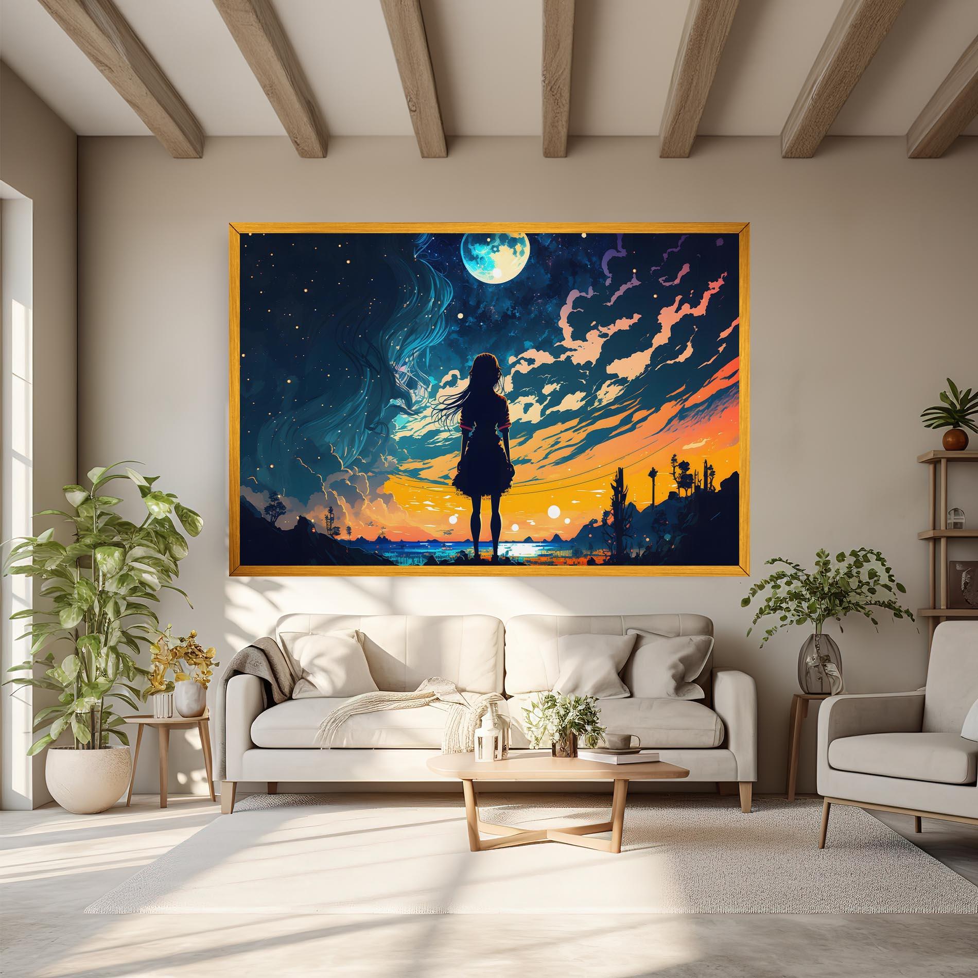 Картина на платно Mystical Woman Fairytale mockup 6