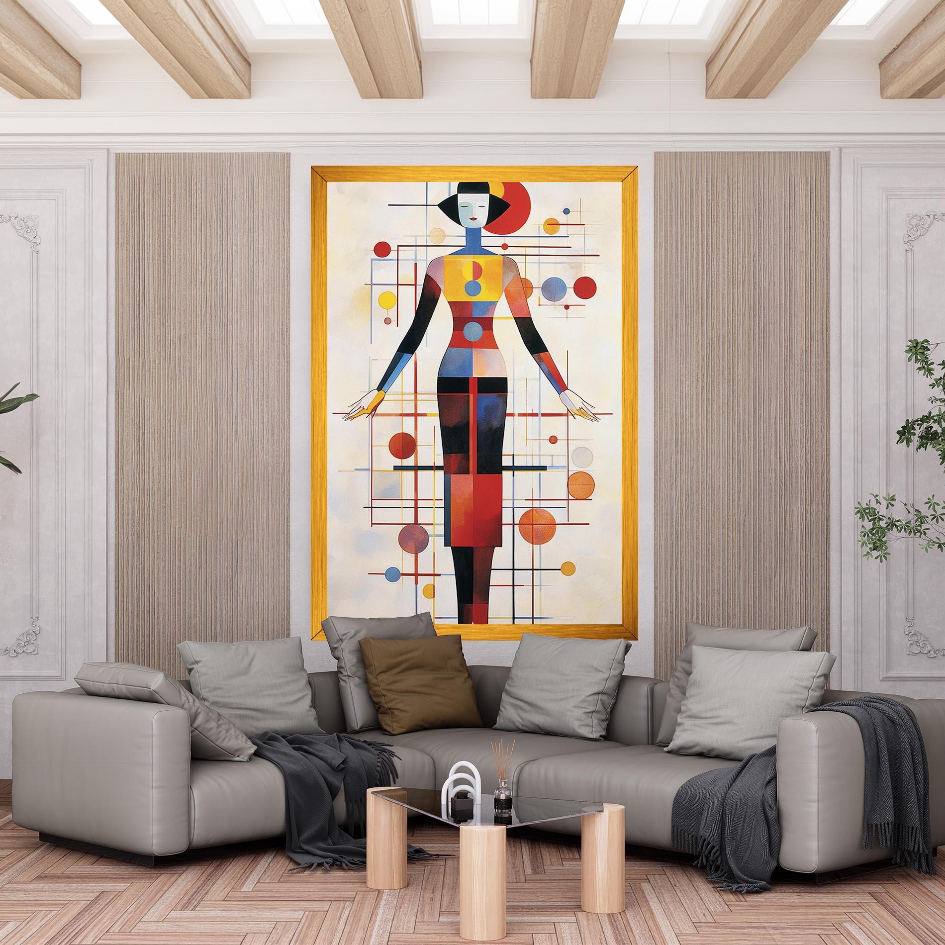 Картина на платно Poster Woman Artist mockup 6