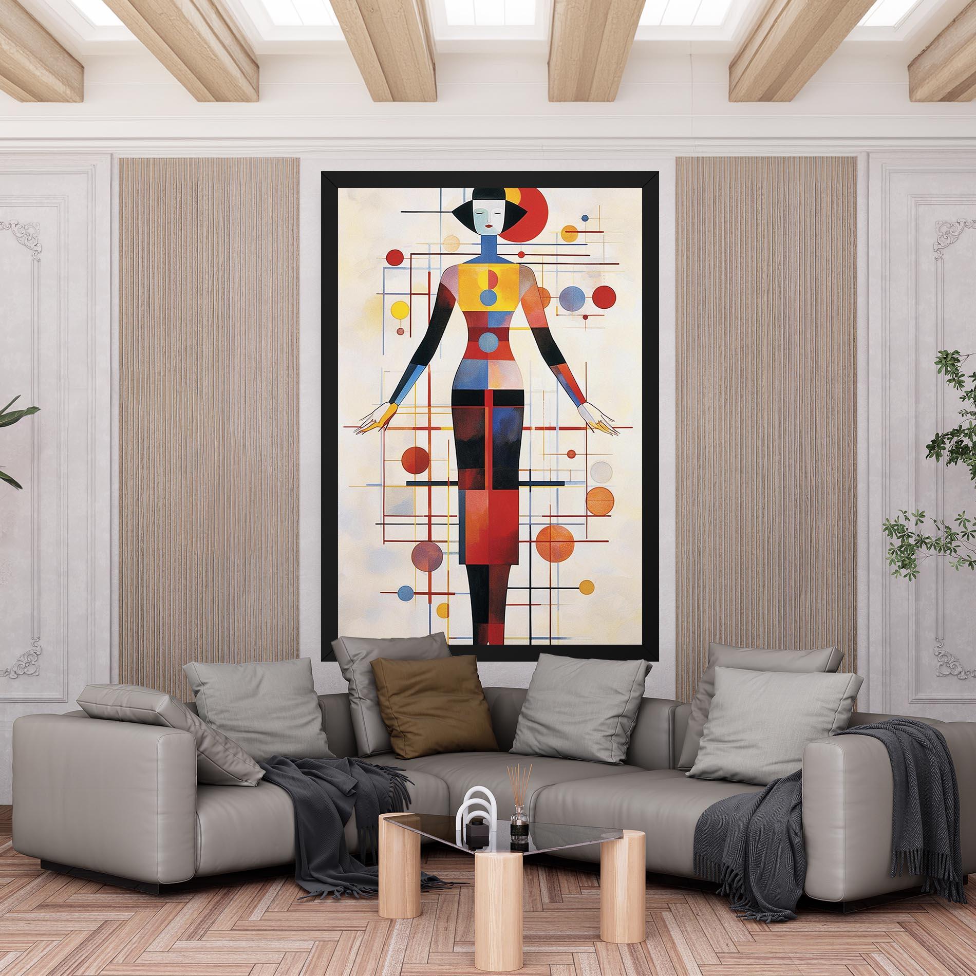 Картина на платно Poster Woman Artist mockup 6