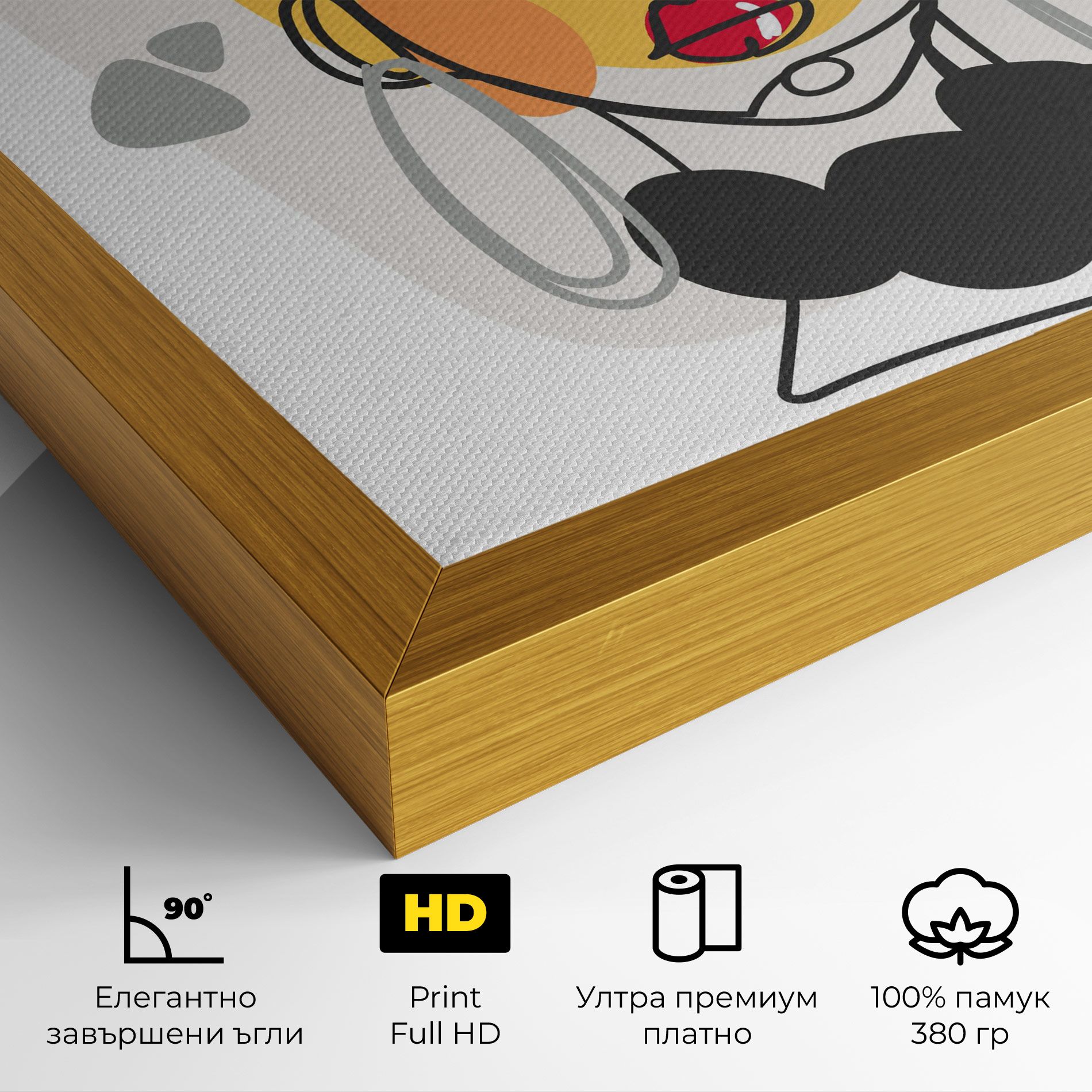 Abstract Blonde Face mockup 4