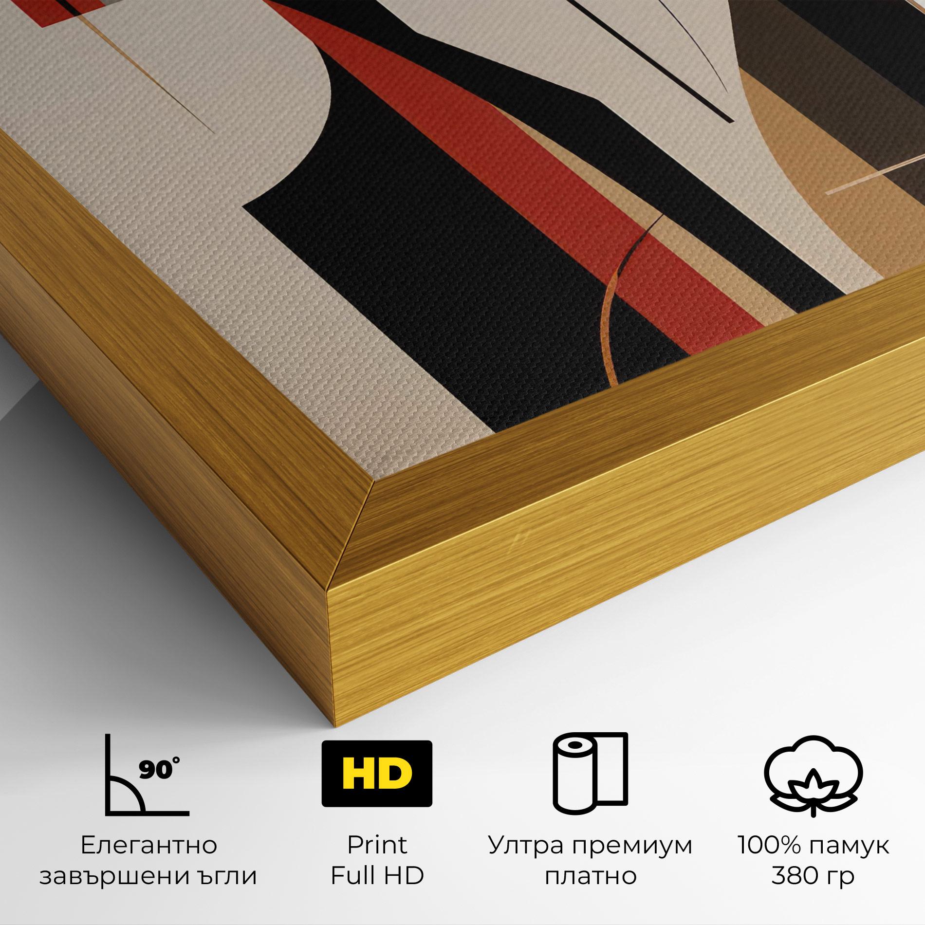 Картина на платно Abstract Couple Kissing mockup 4