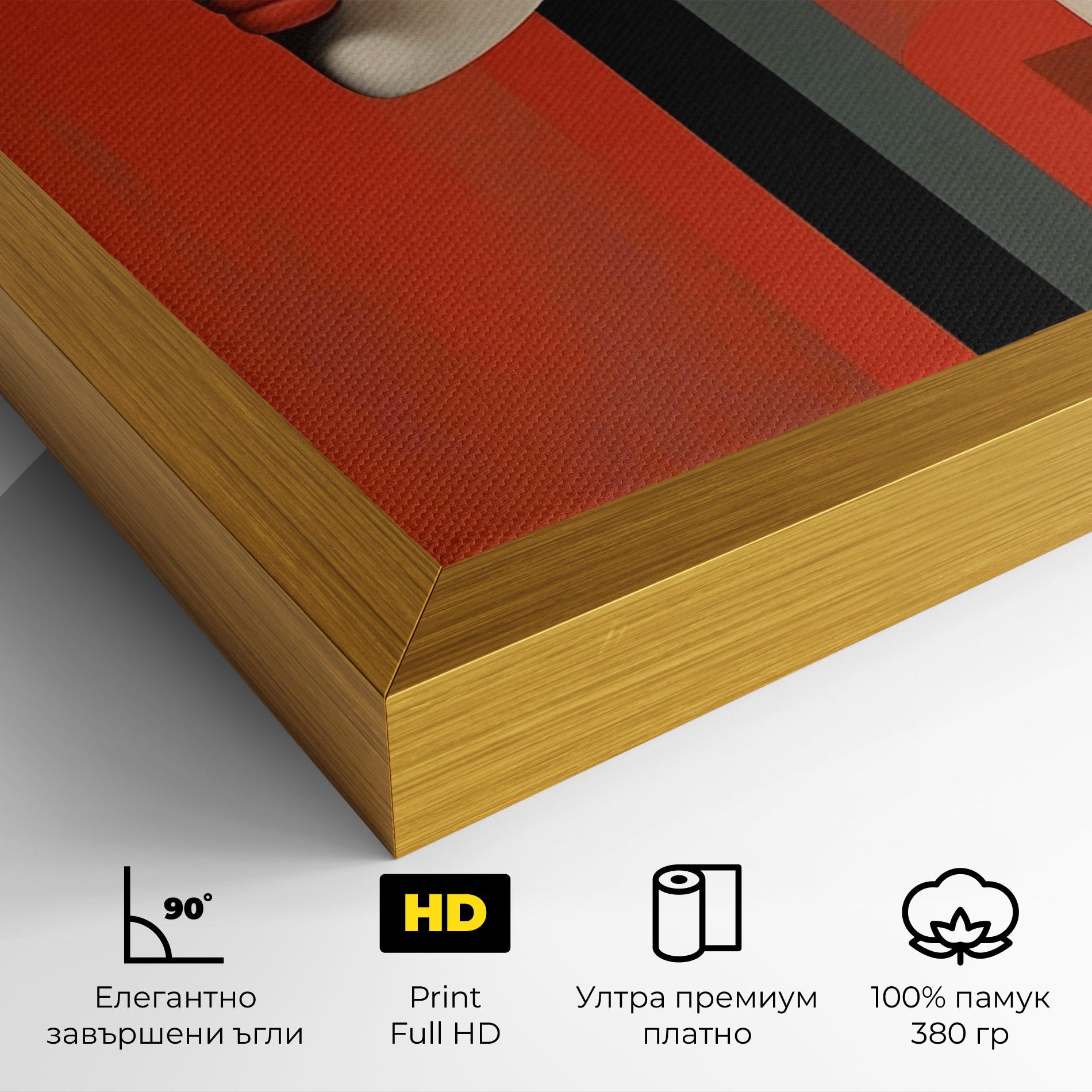 Картина на платно Art Russian Revolution mockup 4