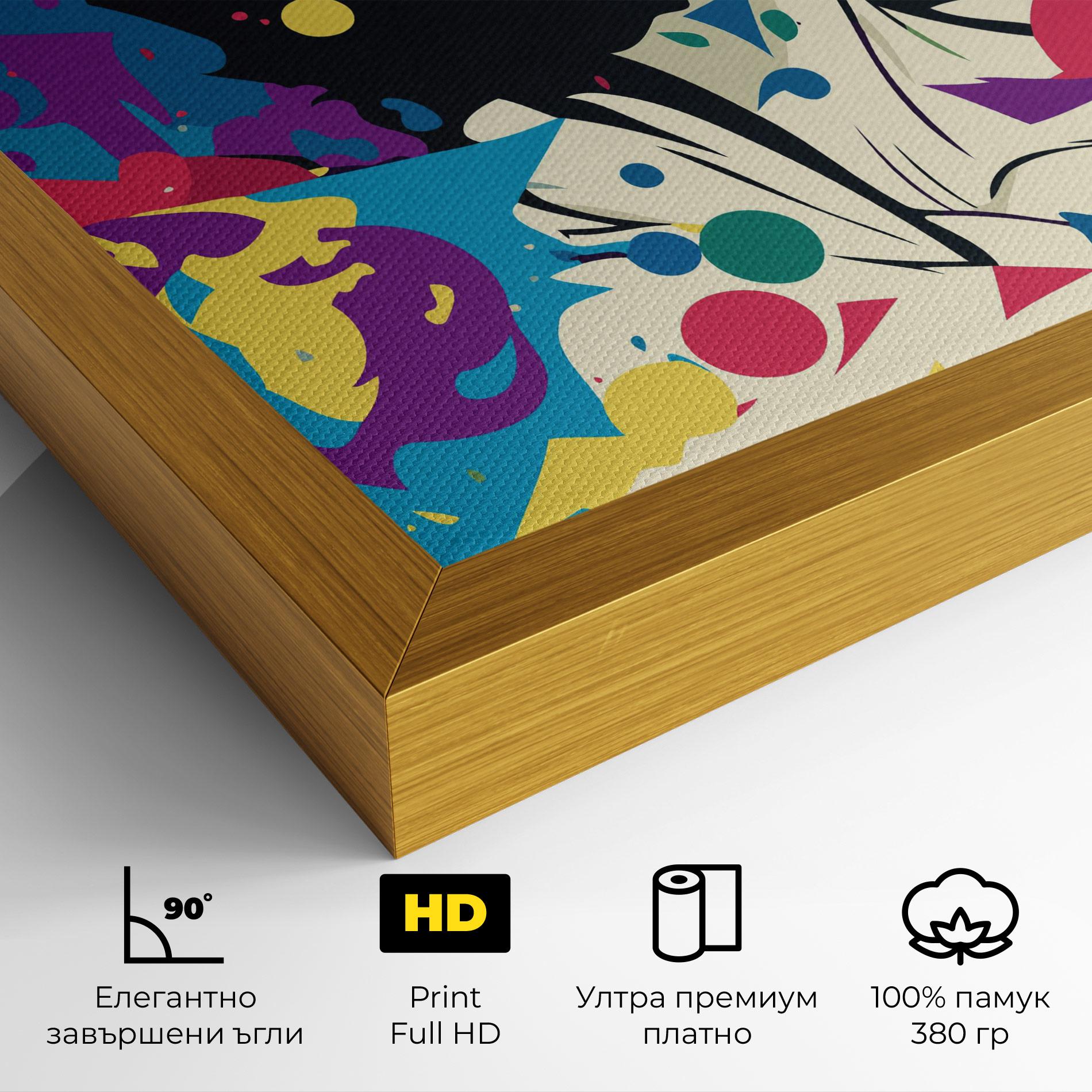 Картина на платно Fictional Woman mockup 4