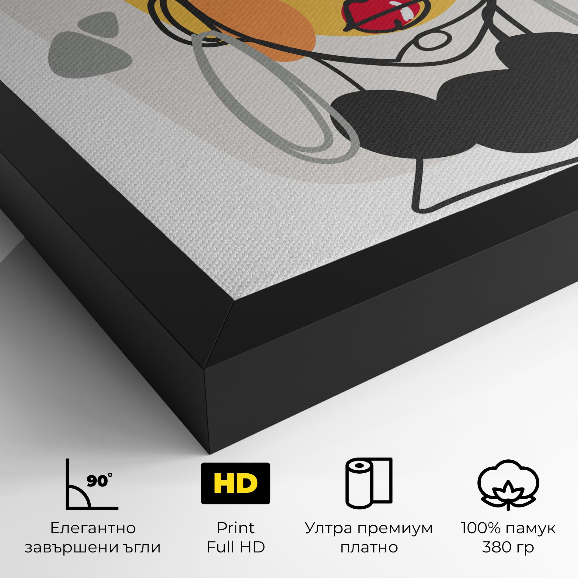 Abstract Blonde Face mockup 4