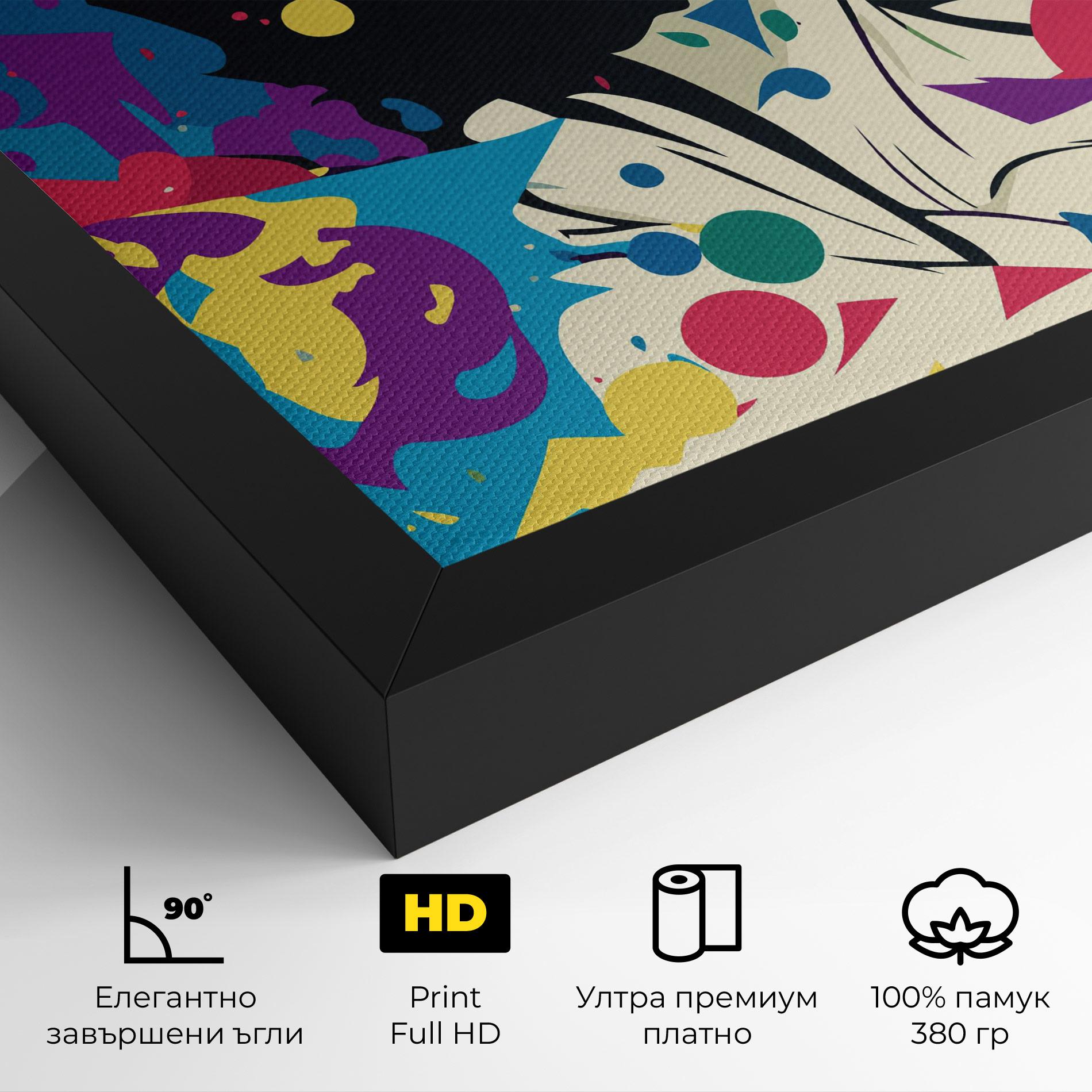 Картина на платно Fictional Woman mockup 4