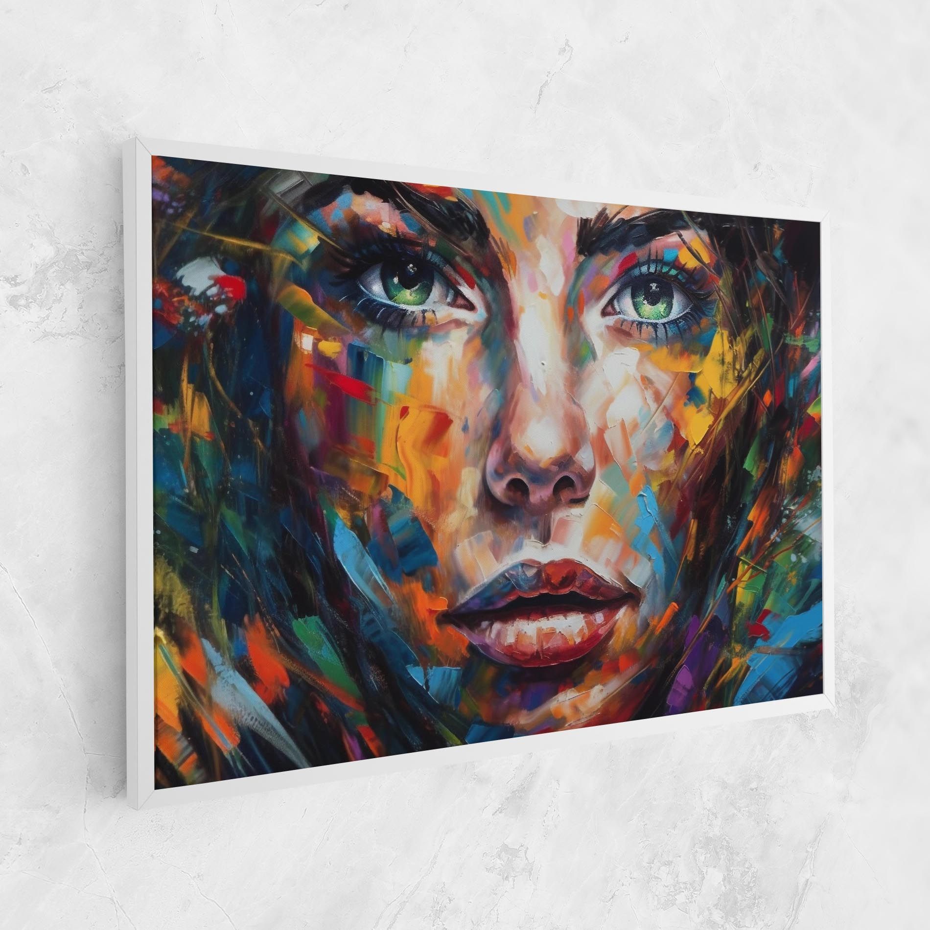 Vibrant Color Woman Paint mockup 1