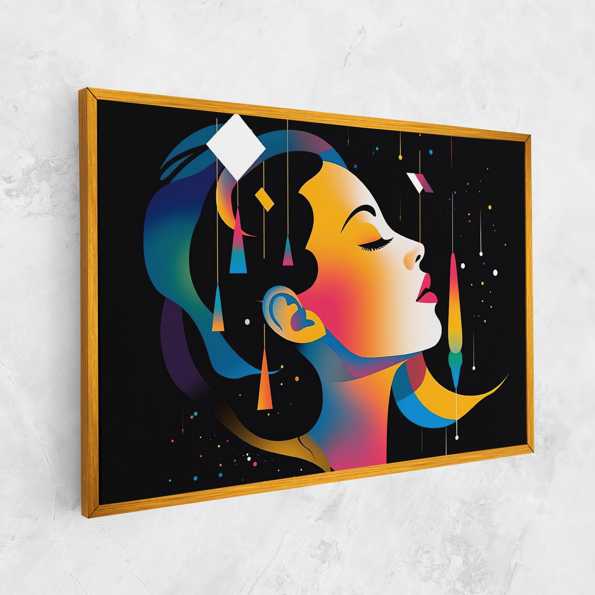 Картина на платно Dreamy Night Female mockup 1