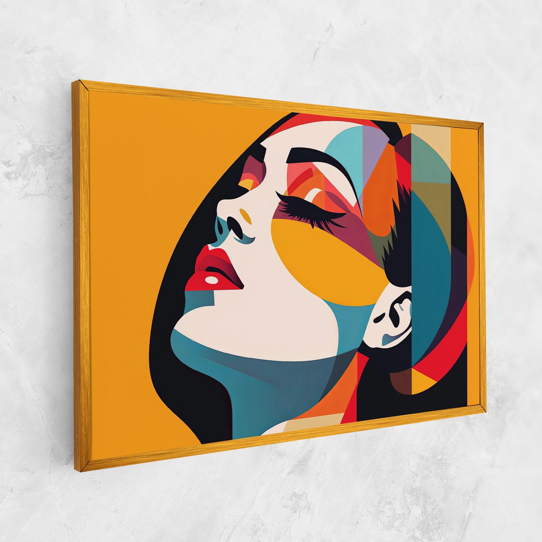 Картина на платно Dreamy Yellow Female mockup 1