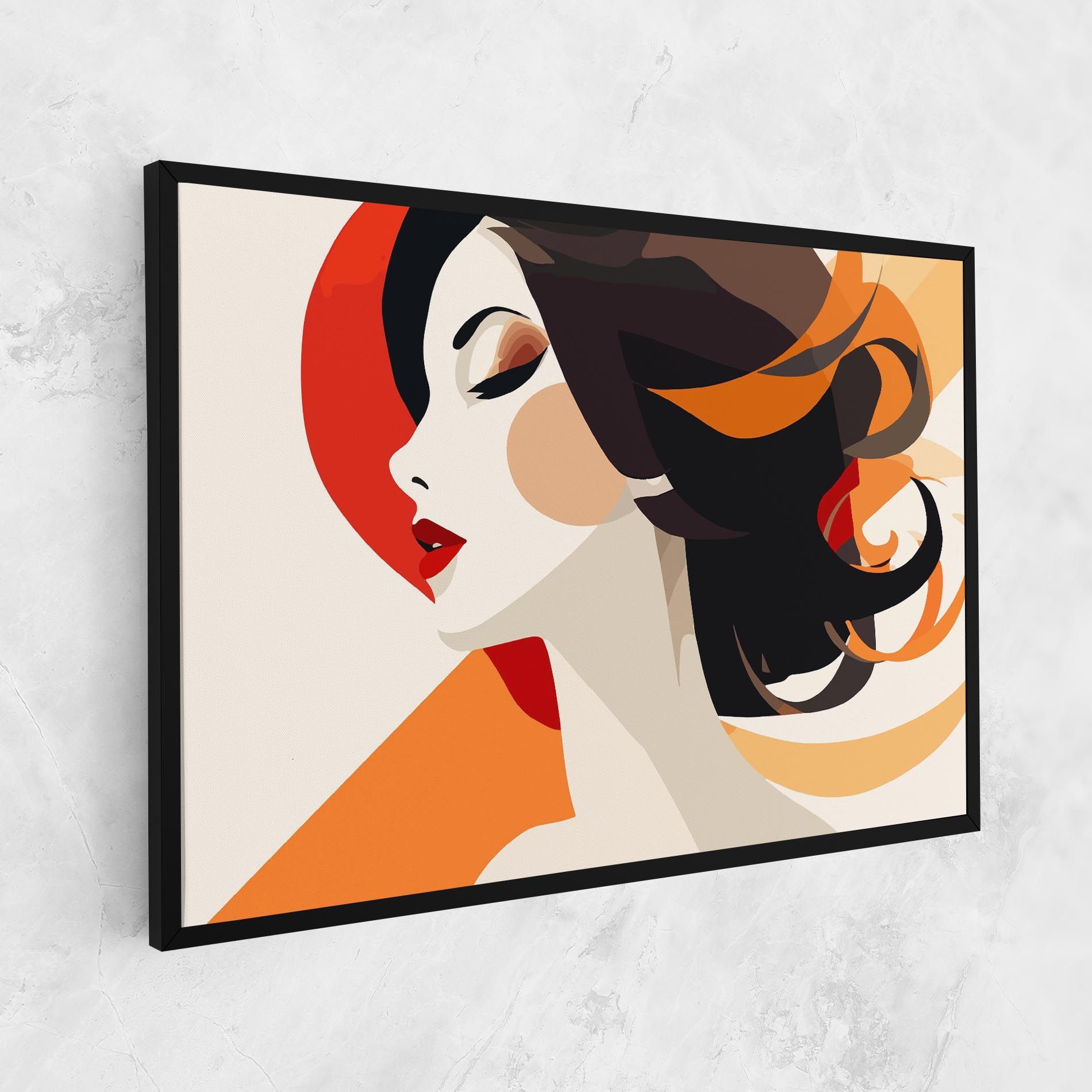 Abstract Autumn Woman mockup 1