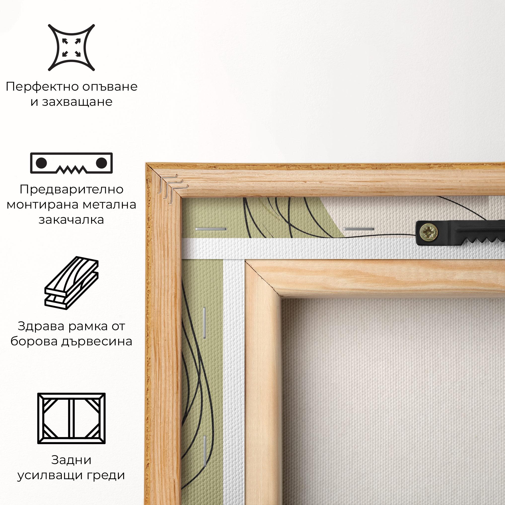 Картина на платно Cream Womans Face mockup 5