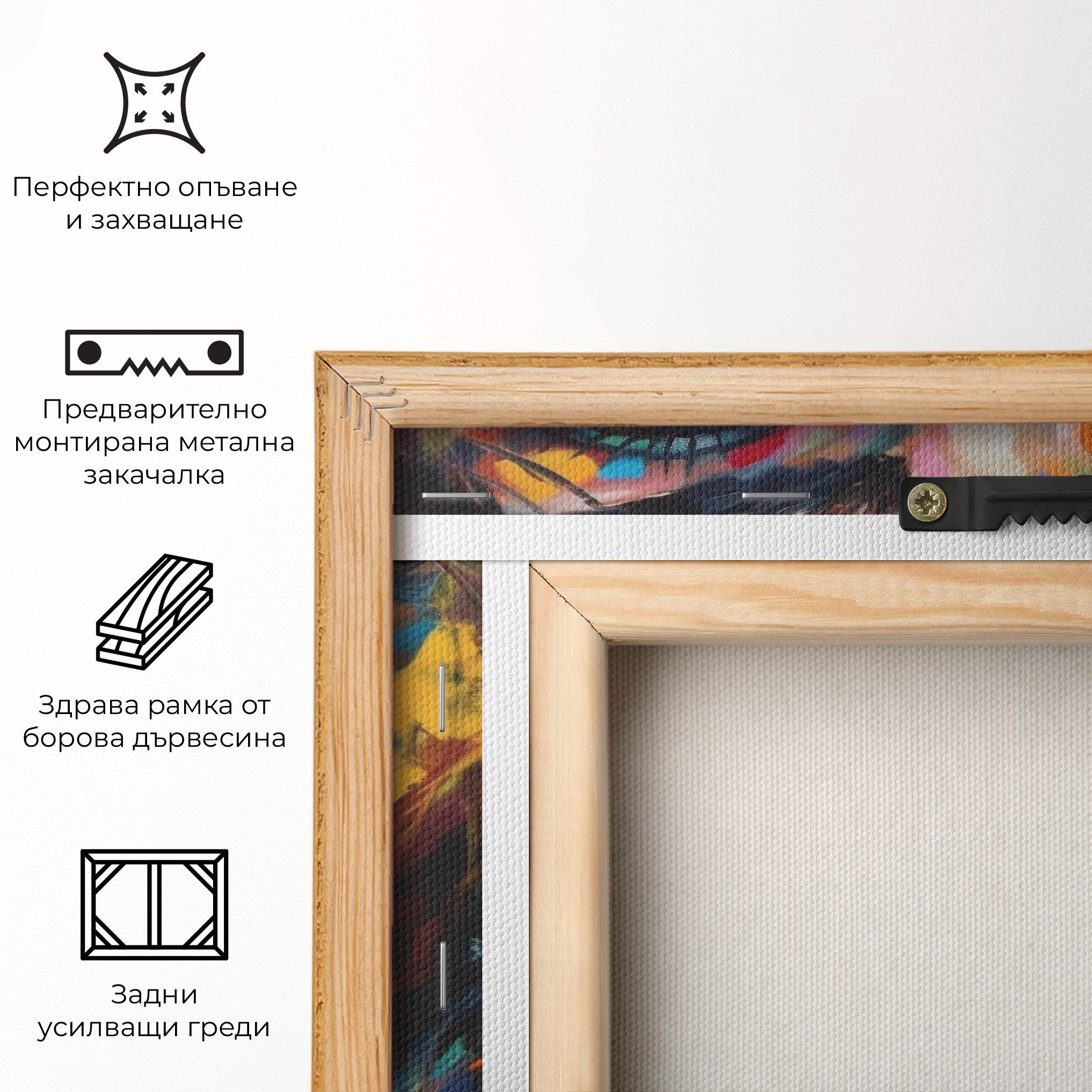 Картина на платно Vibrant Color Woman Paint mockup 5