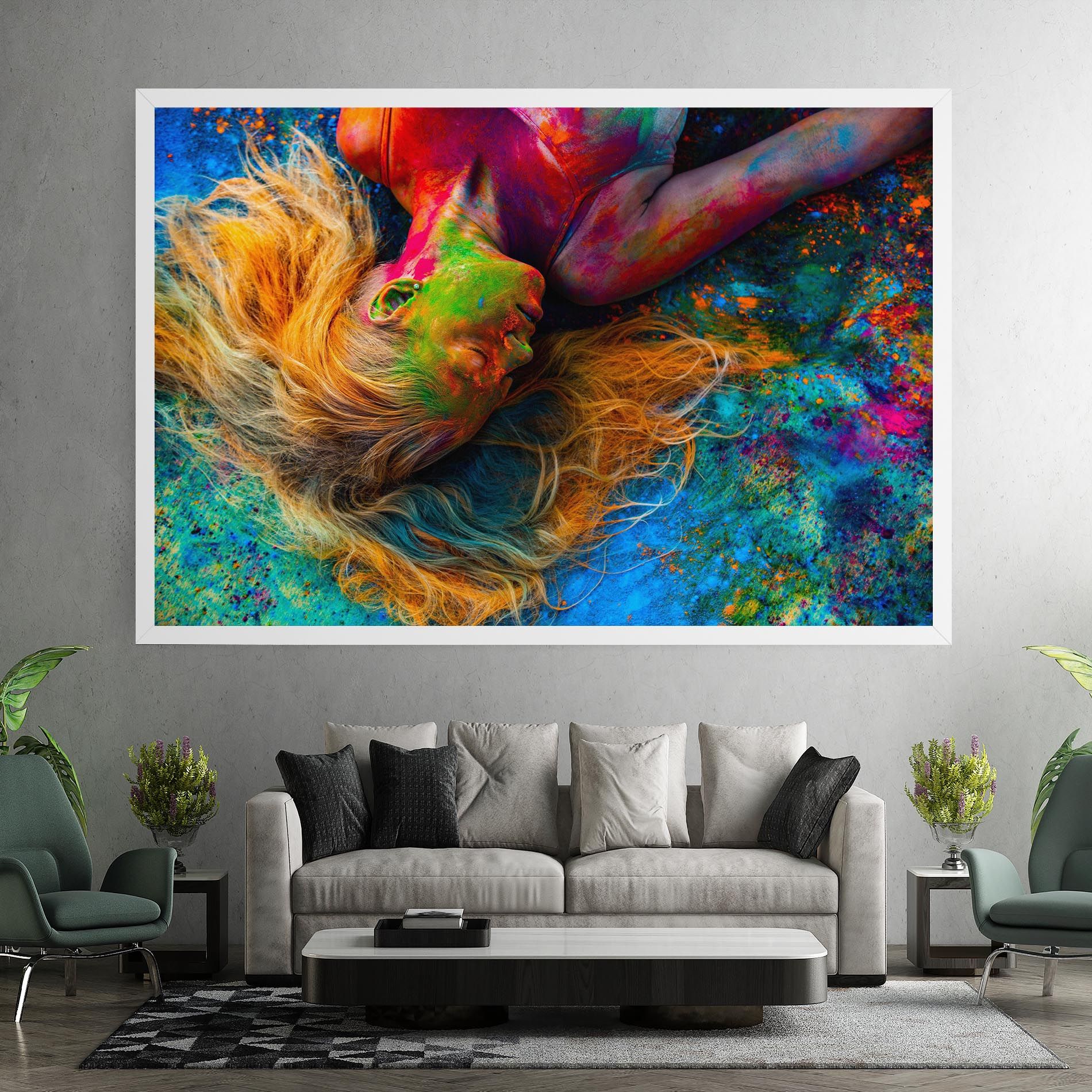 Powder Holi Woman mockup 7