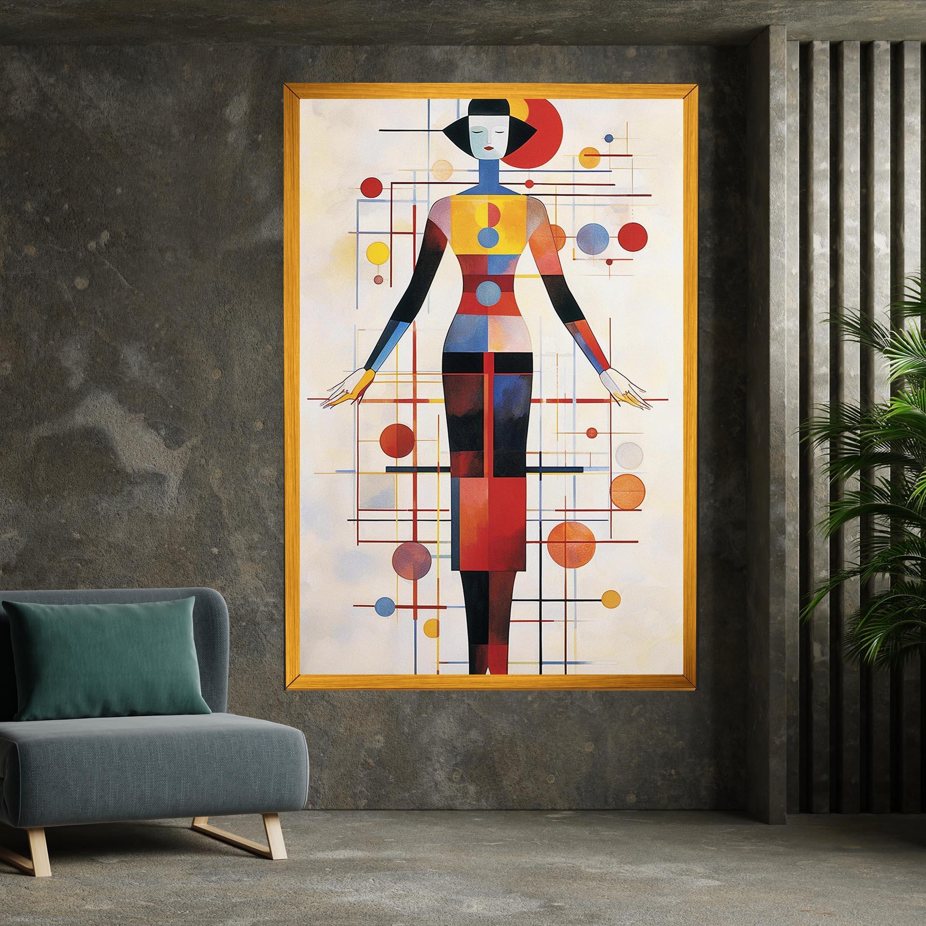 Картина на платно Poster Woman Artist mockup 7
