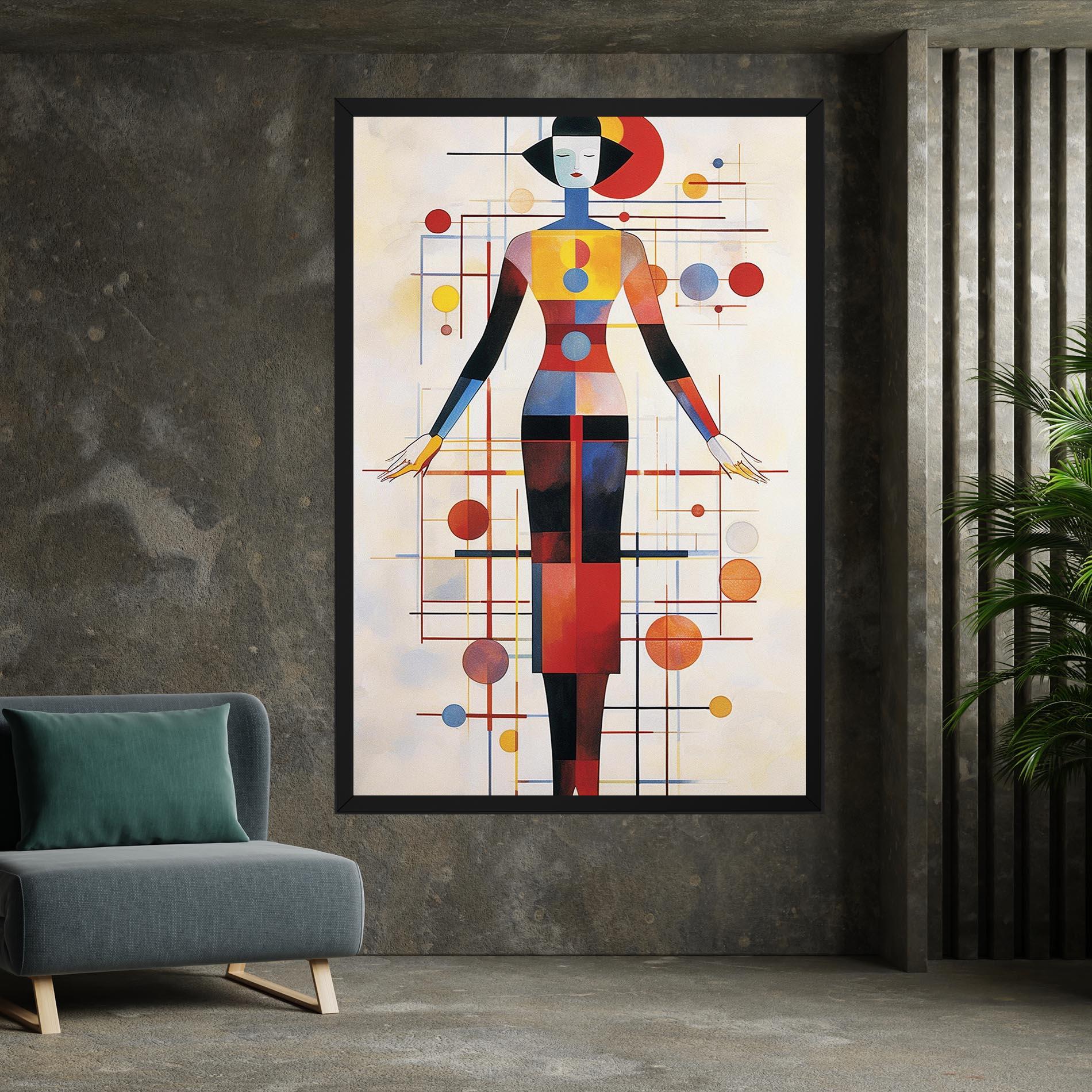 Картина на платно Poster Woman Artist mockup 7