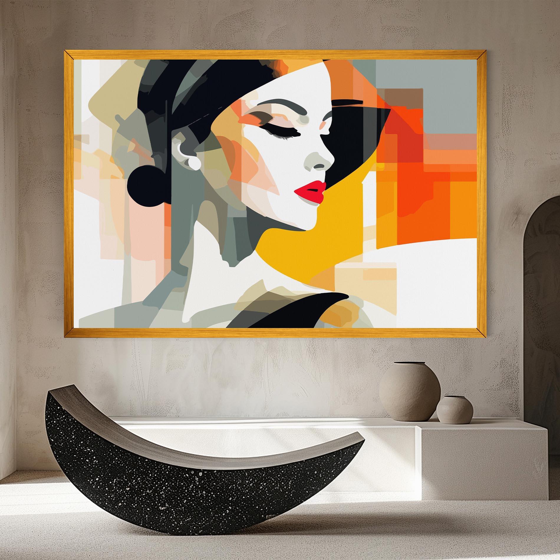 Картина на платно Art Woman View mockup 8