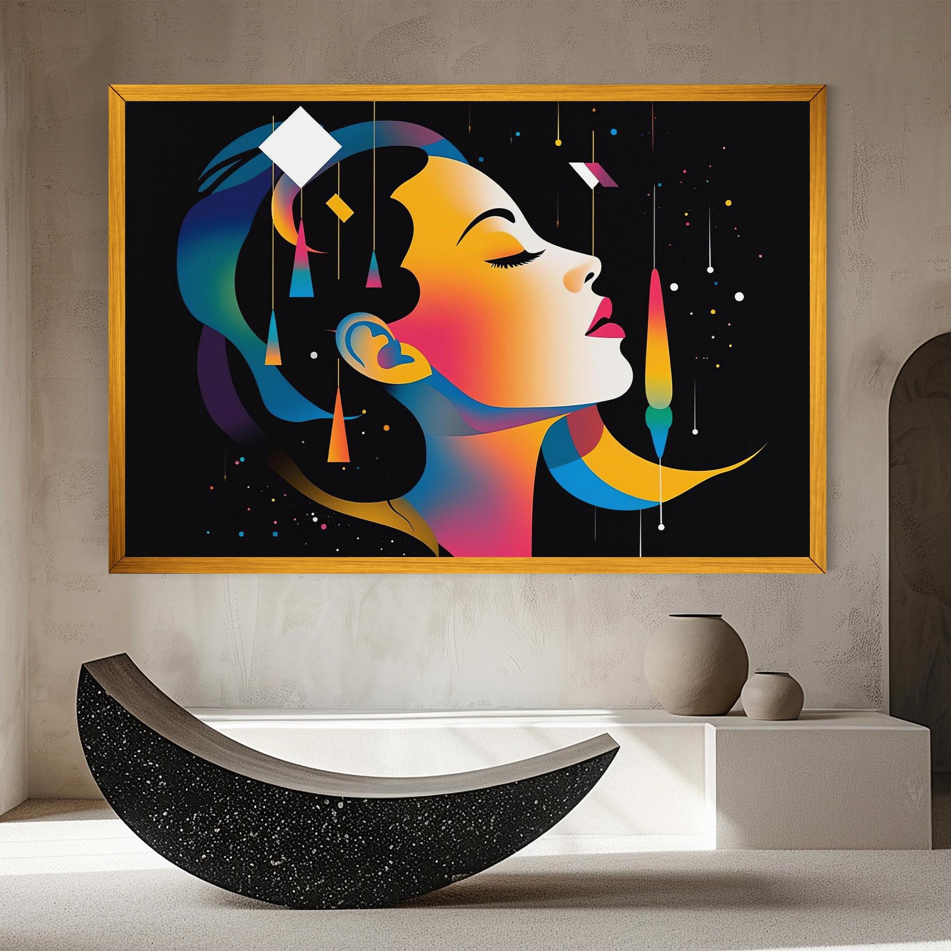 Картина на платно Dreamy Night Female mockup 8